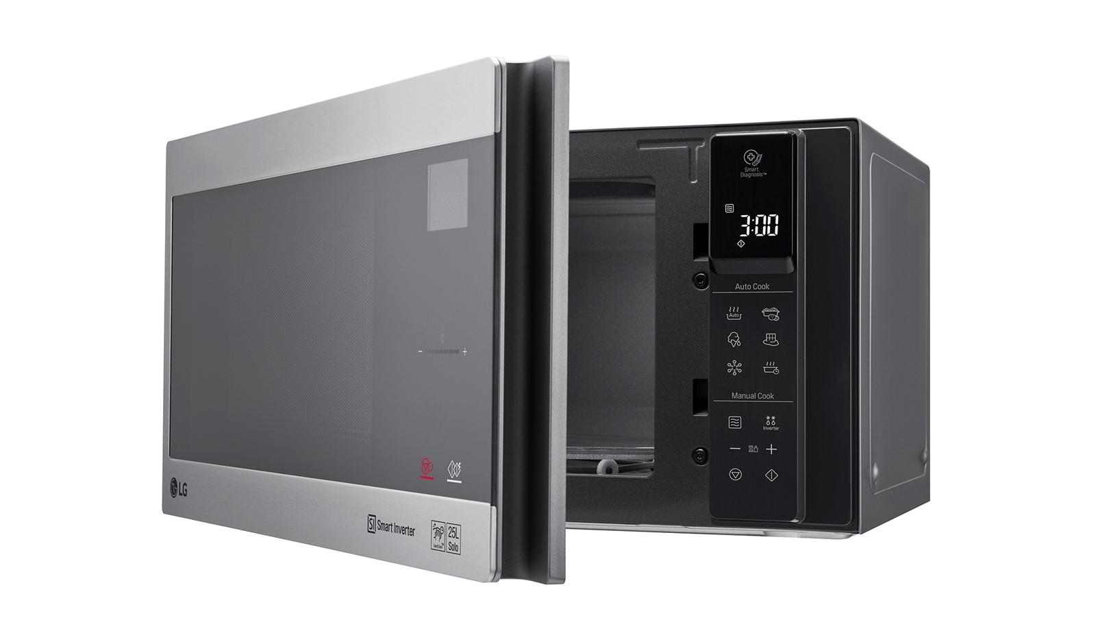 LG MS2595CIS mikrobangų krosnelė Stalviršis Mikrobangų krosnelė be papildomų funkcijų 25 L 1000 W Sidabras, Nerūdijančiojo plieno
