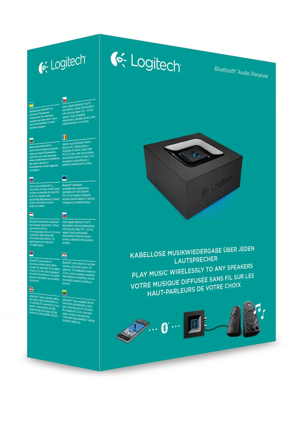 LOGITECH Bluetooth Audio Adapteris Bluetooth belaidis garso imtuvas