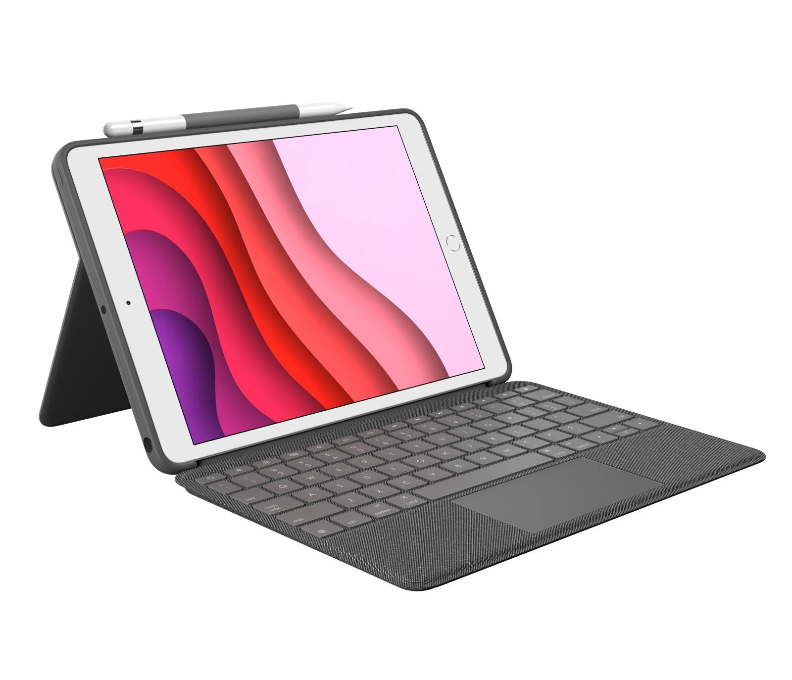 Logitech Combo Touch mobiliojo įrenginio klaviatūra QWERTZ Vokiečių Grafitas Smart Connector