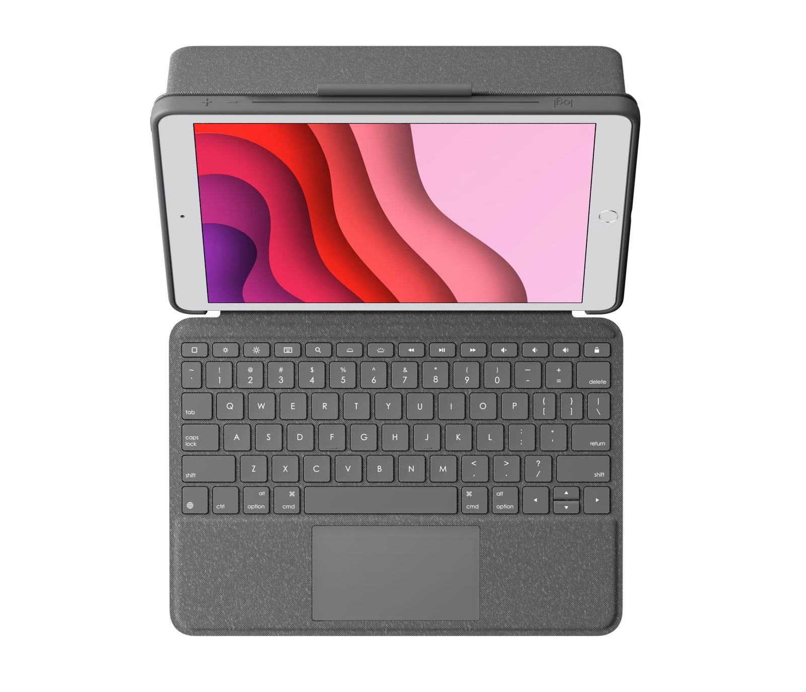Logitech Combo Touch mobiliojo įrenginio klaviatūra QWERTZ Vokiečių Grafitas Smart Connector