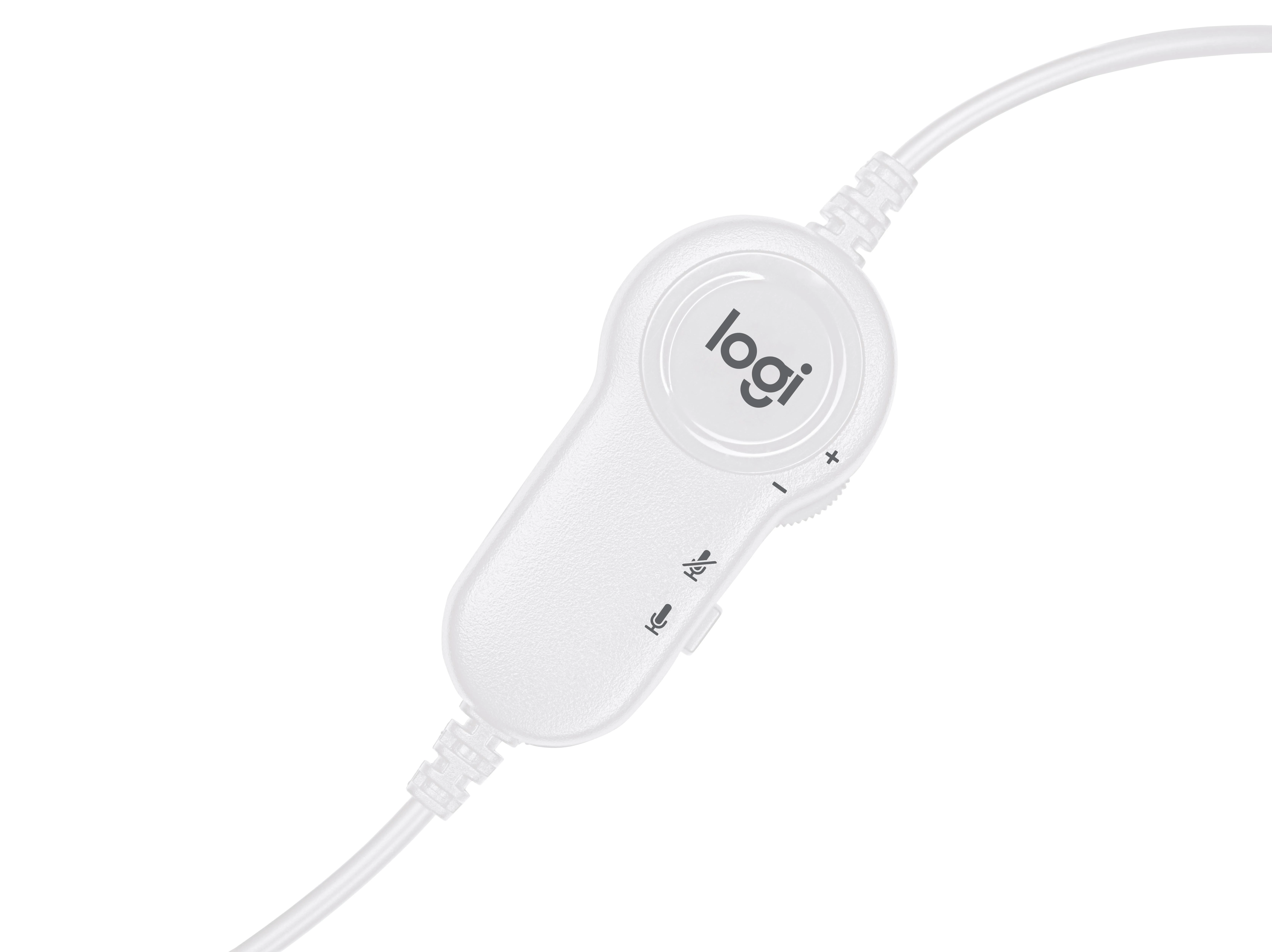 LOGITECH H150 ausinės su mikrofonu, baltos