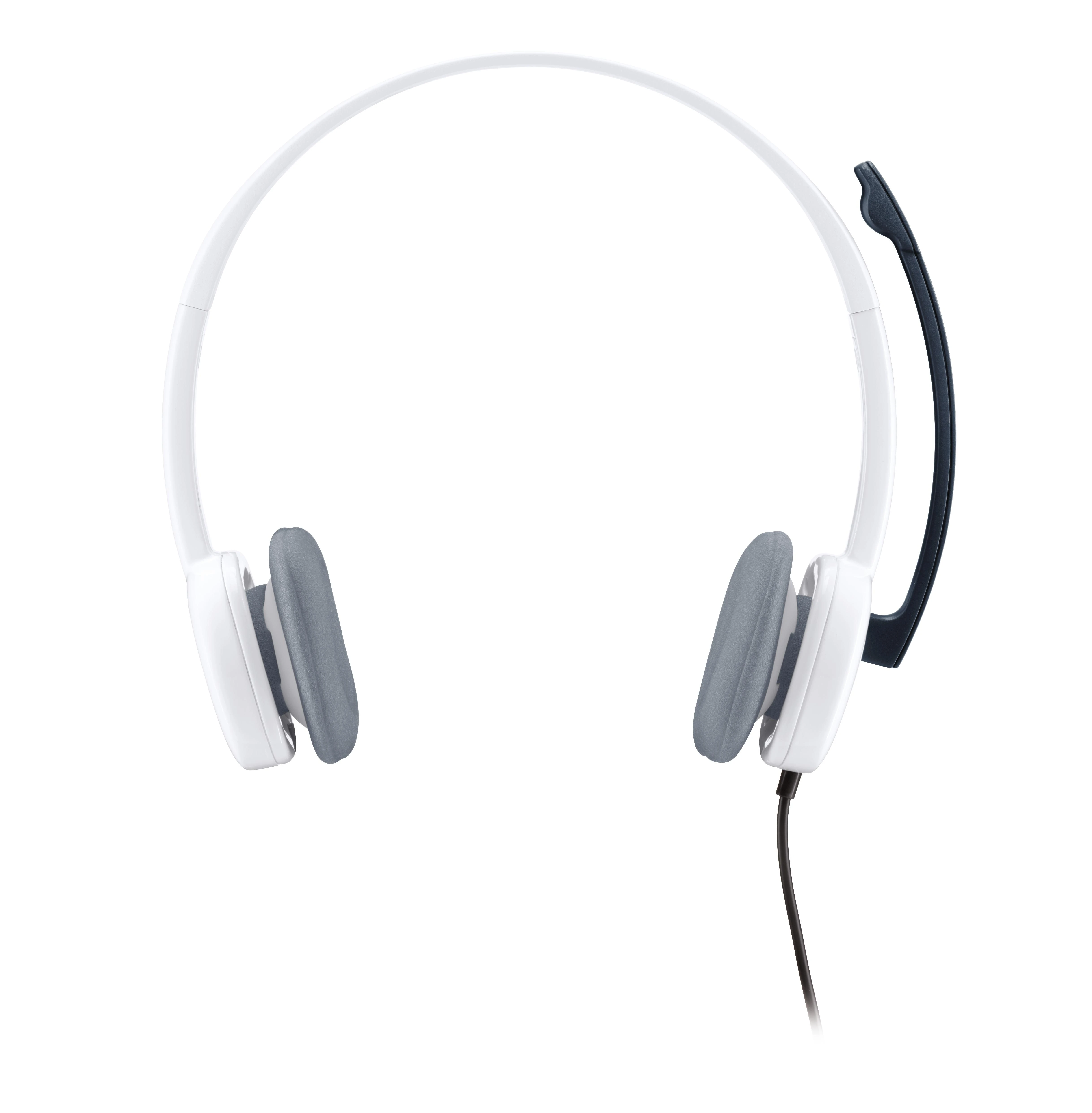 LOGITECH H150 ausinės su mikrofonu, baltos