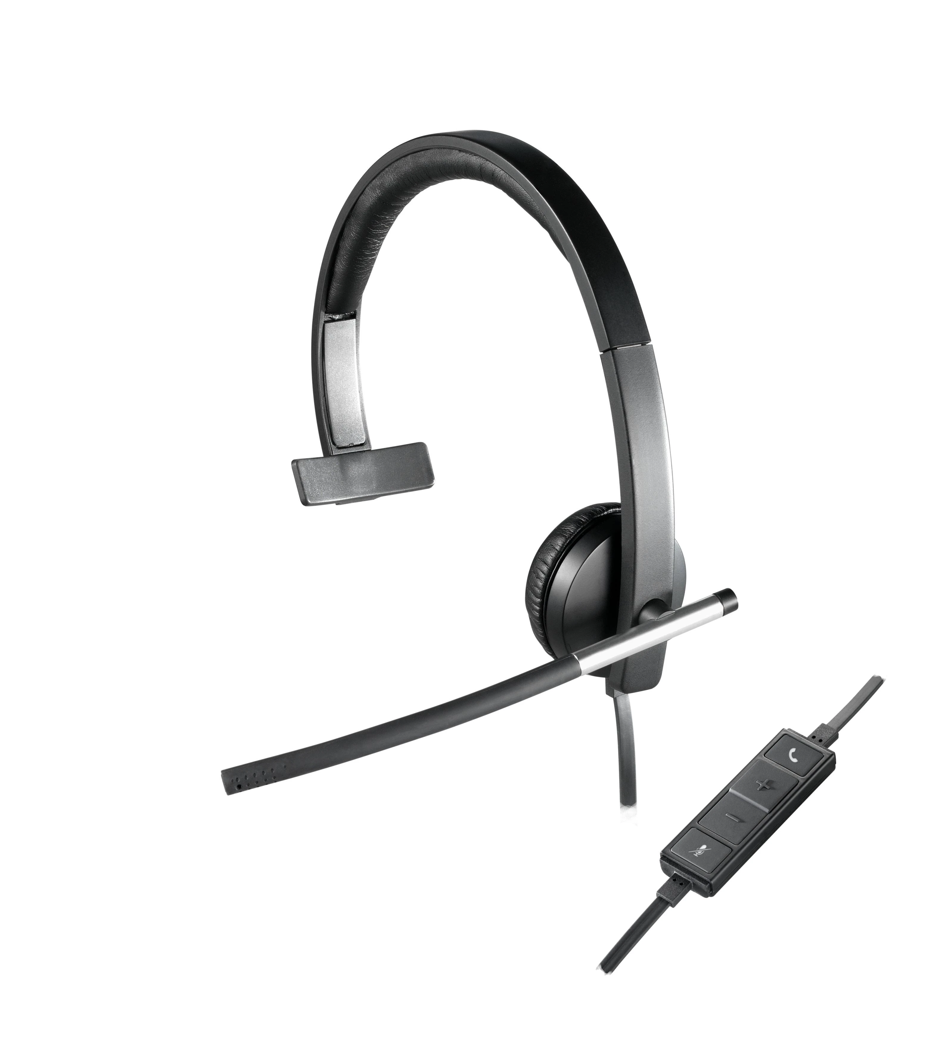 Logitech H650e Laisvų rankų įranga Su lankeliu Juoda, Pilka