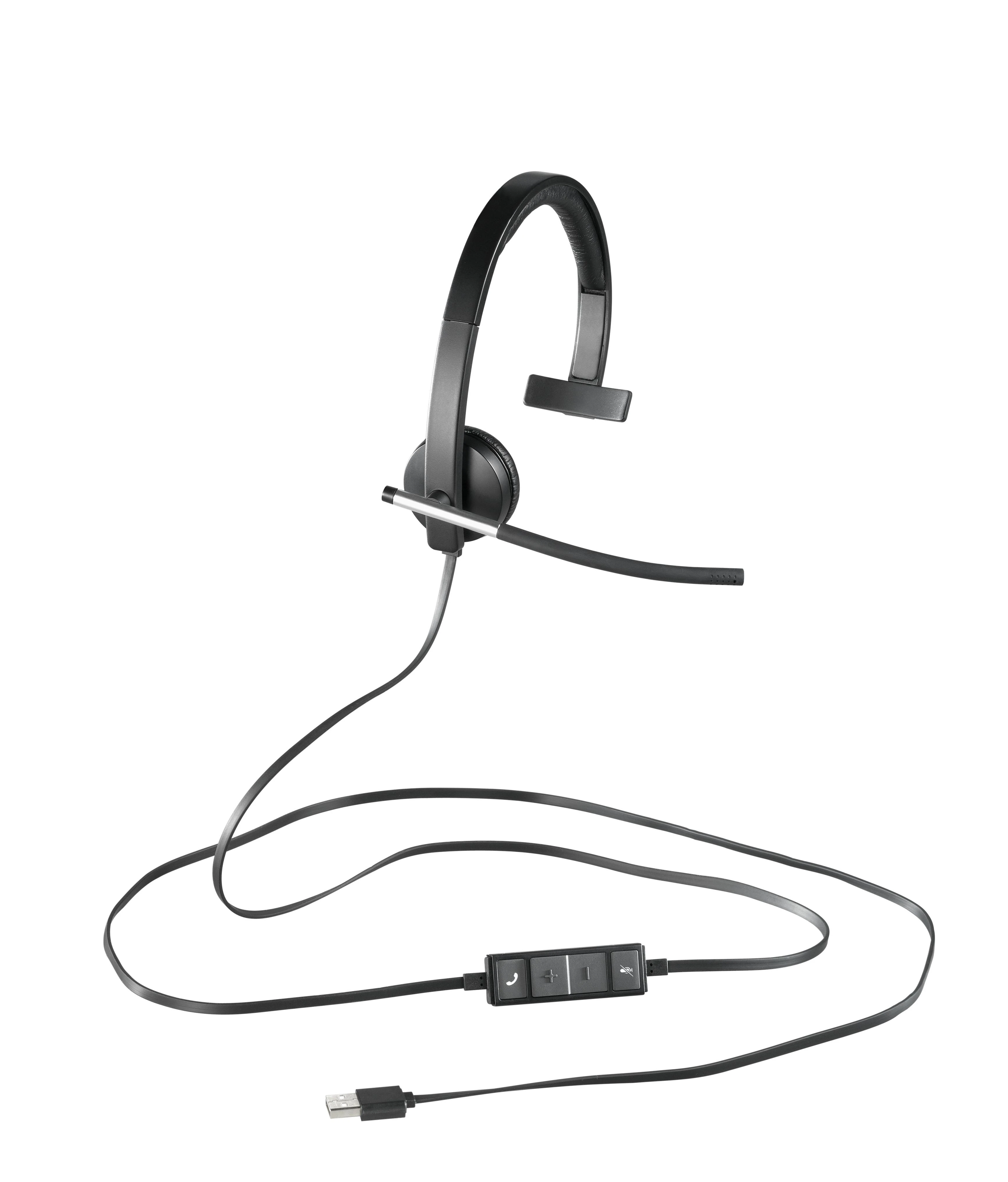 Logitech H650e Laisvų rankų įranga Su lankeliu Juoda, Pilka