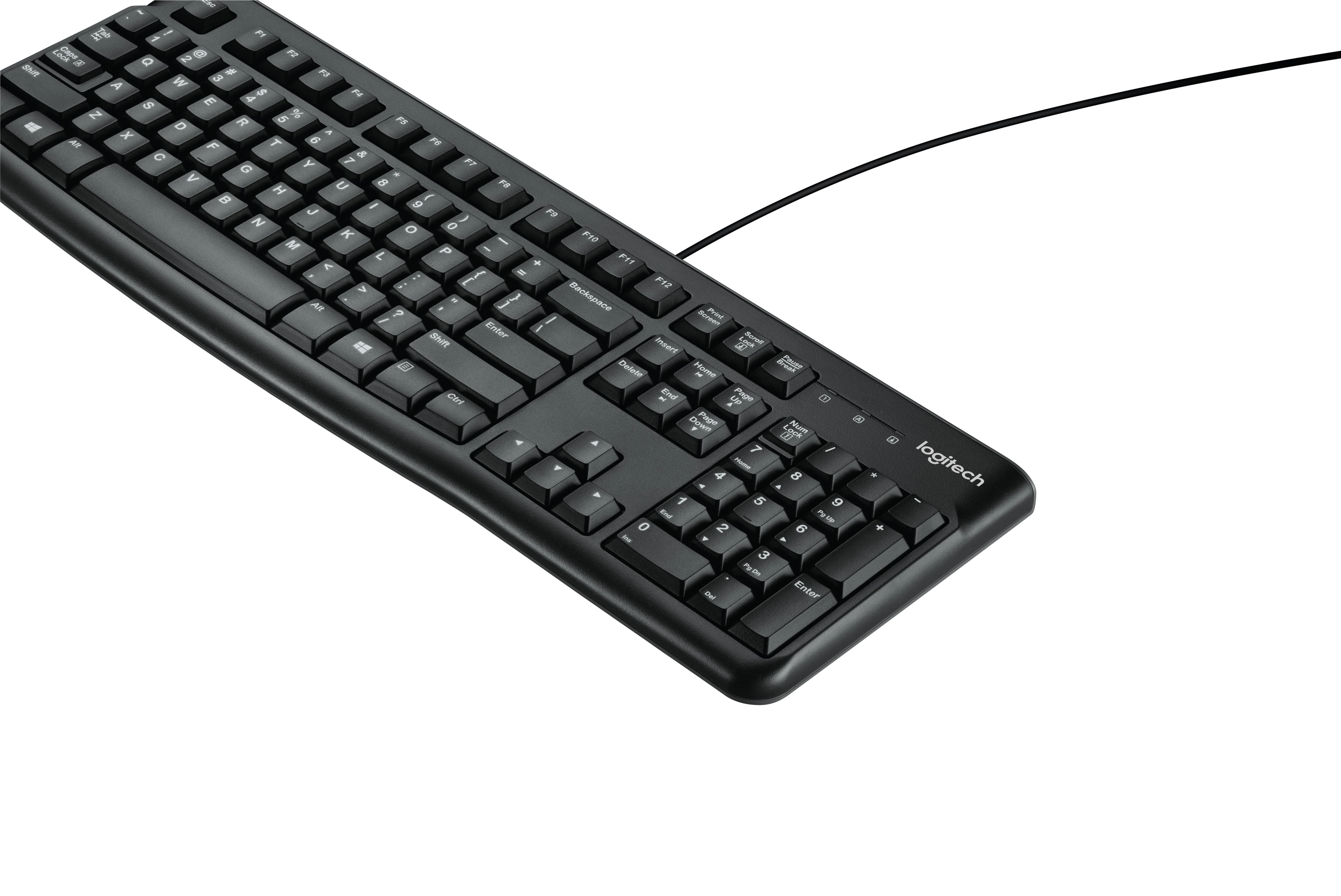 Logitech K120 klaviatūra USB AZERTY Prancūzų Juoda