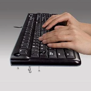 Logitech K120 klaviatūra USB AZERTY Prancūzų Juoda