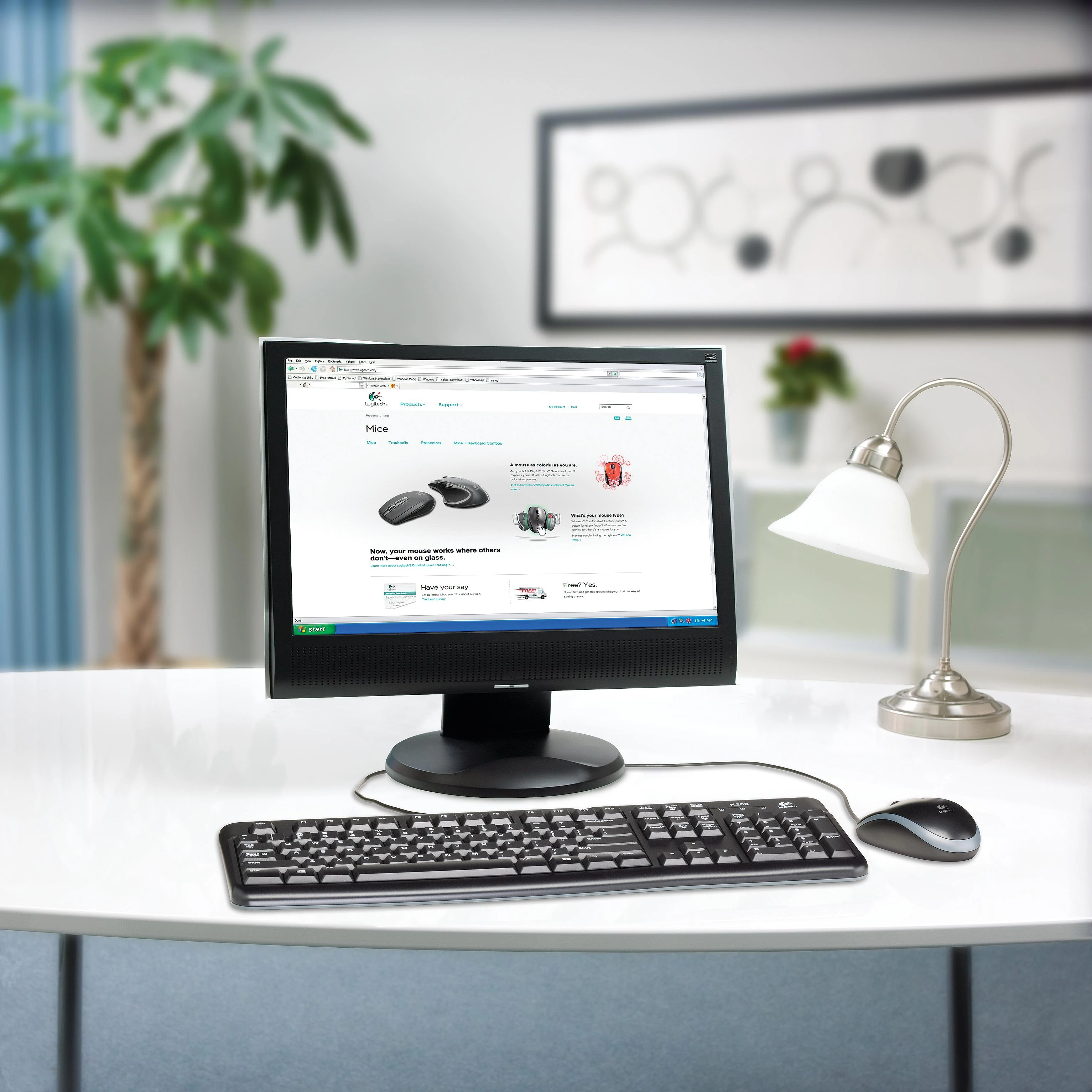 Logitech K120 klaviatūra USB AZERTY Prancūzų Juoda