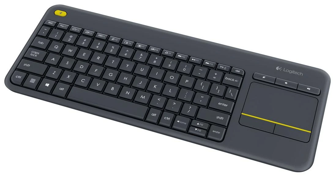 Logitech K400 Plus klaviatūra Radijo dažnio belaidė QWERTY Skandinaviškas Juoda