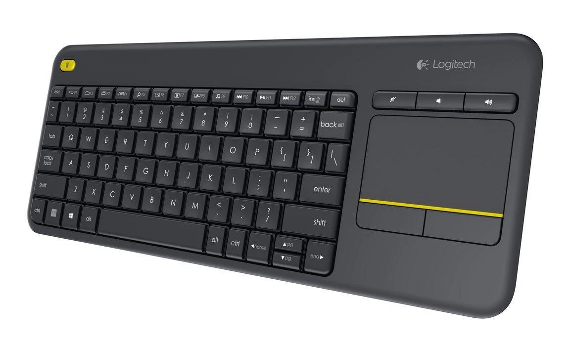 Logitech K400 Plus klaviatūra Radijo dažnio belaidė QWERTY Skandinaviškas Juoda