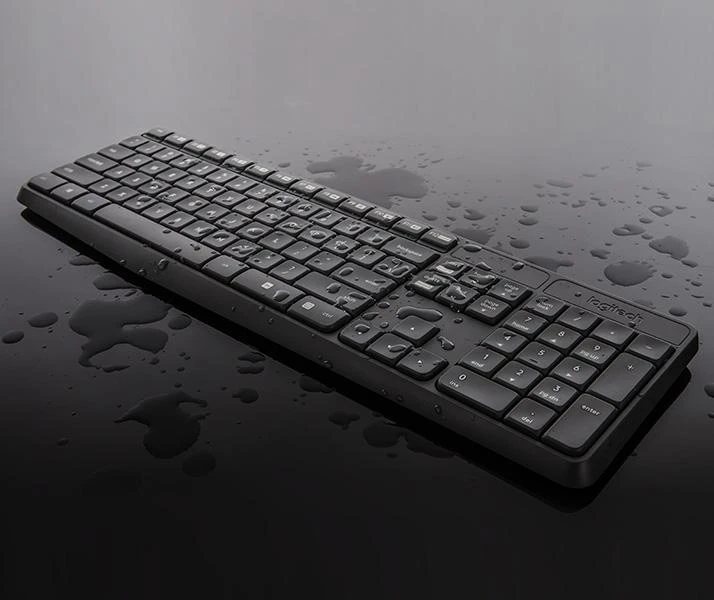 Belaidis klaviatūros ir pelės rinkinys Logitech MK235, US išdėstymas