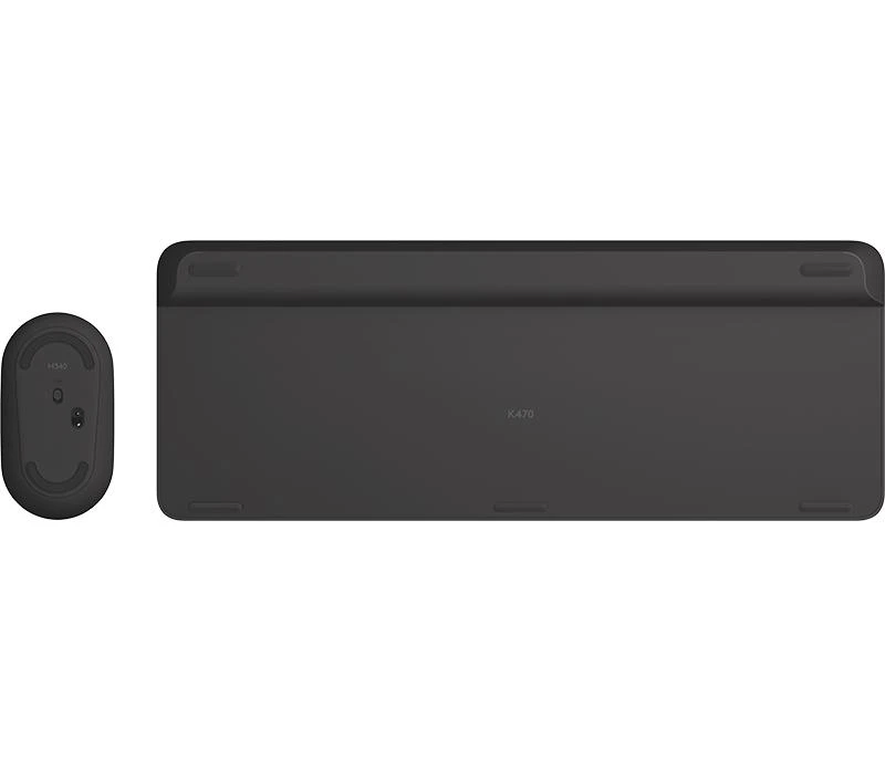 Logitech MK470 Slim Wireless Combo, belaidė klaviatūra ir pelė, Nordic išdėstymas, Grafito spalvos