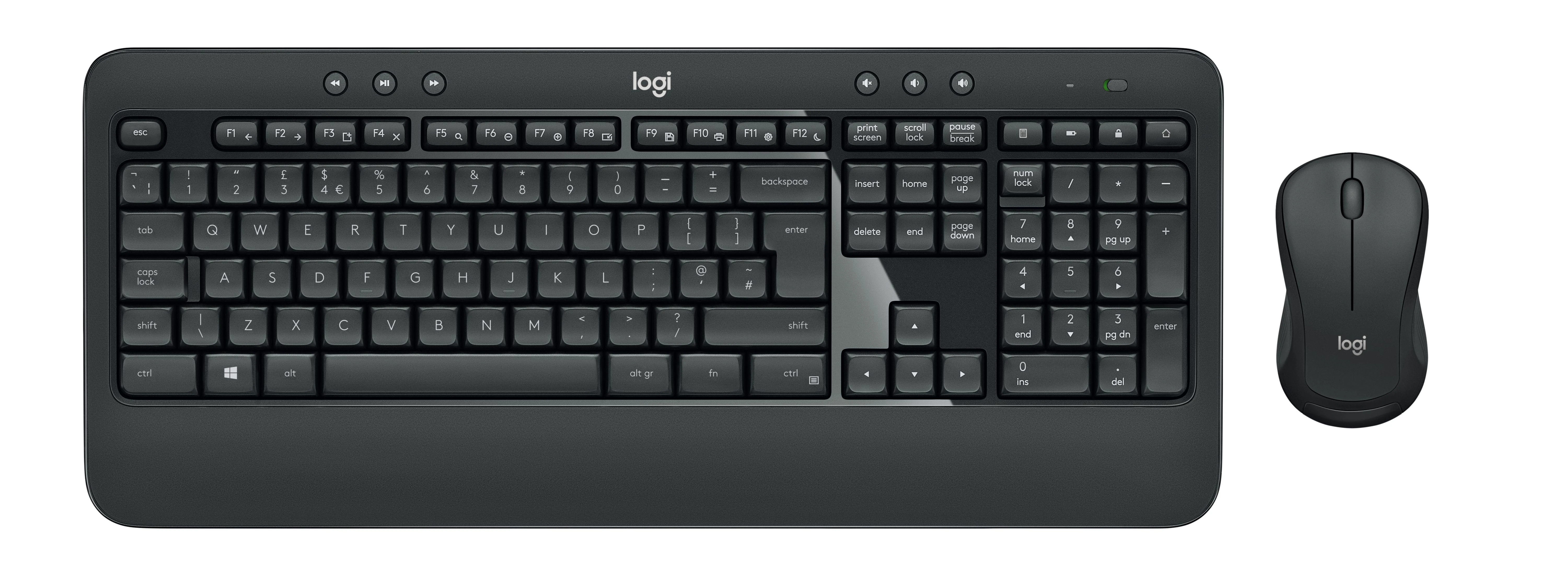 Belaidis pelės ir klaviatūros rinkinys Logitech MK540 Advanced, išdėstymas: Vokiečių (Qwertz)