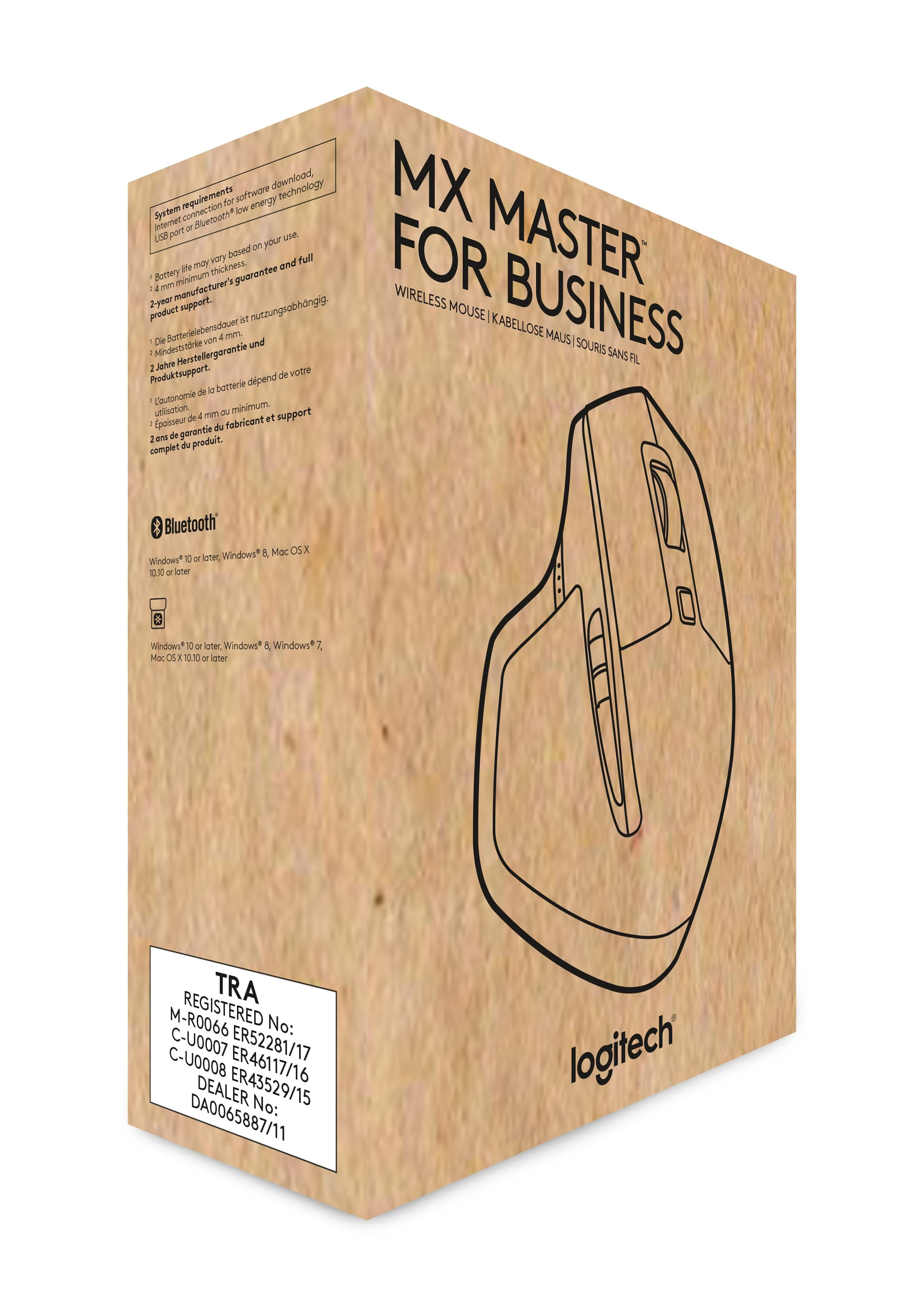 Belaidė pelė Logitech MX Master. Juoda