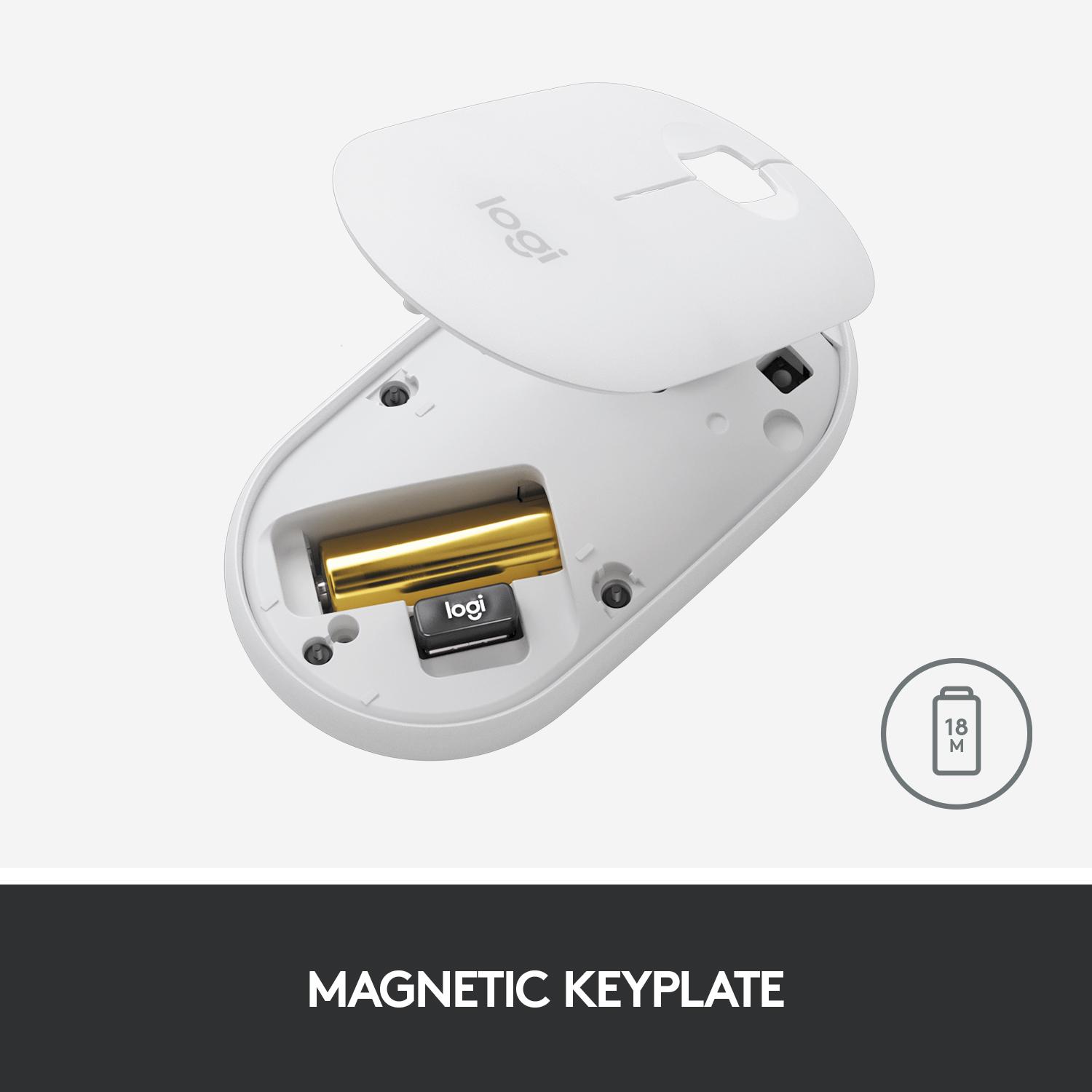 Minimalistinė moderni ir tyli belaidė pelė Logitech Pebble M350, Grafito spalvos