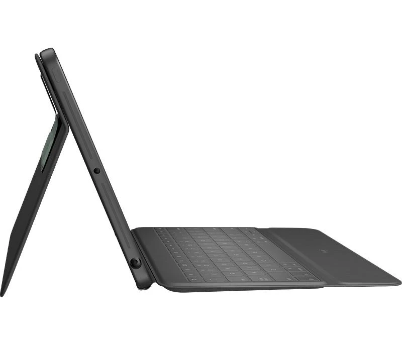 Planšetinio kompiuterio dėklas Logitech Rugged Folio, Anglų kalba (JK), C tipo USB, Pilkos spalvos