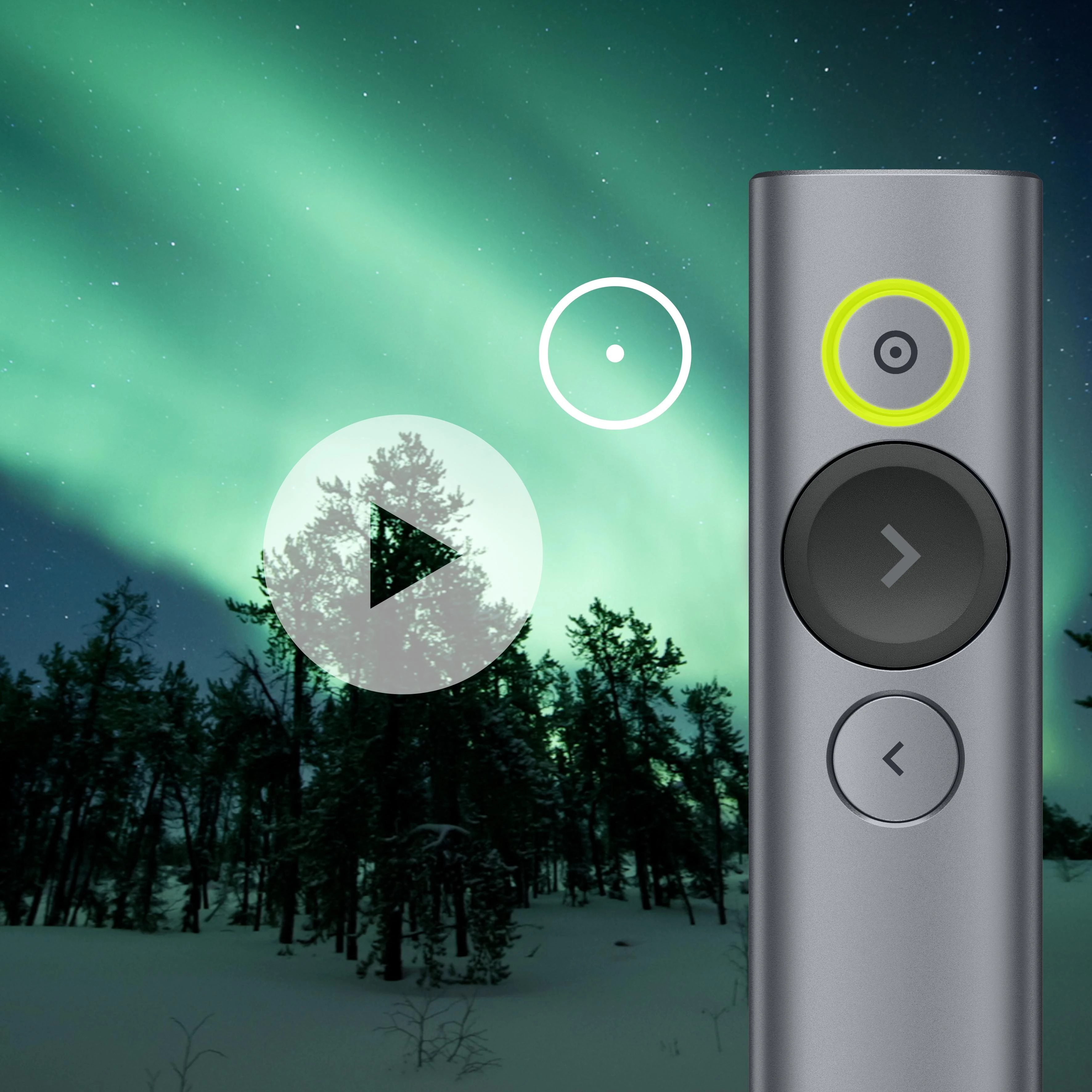 LOGITECH Spotlight Plus Presentation nuotolinio valdymo pultas su 3 mygtukais