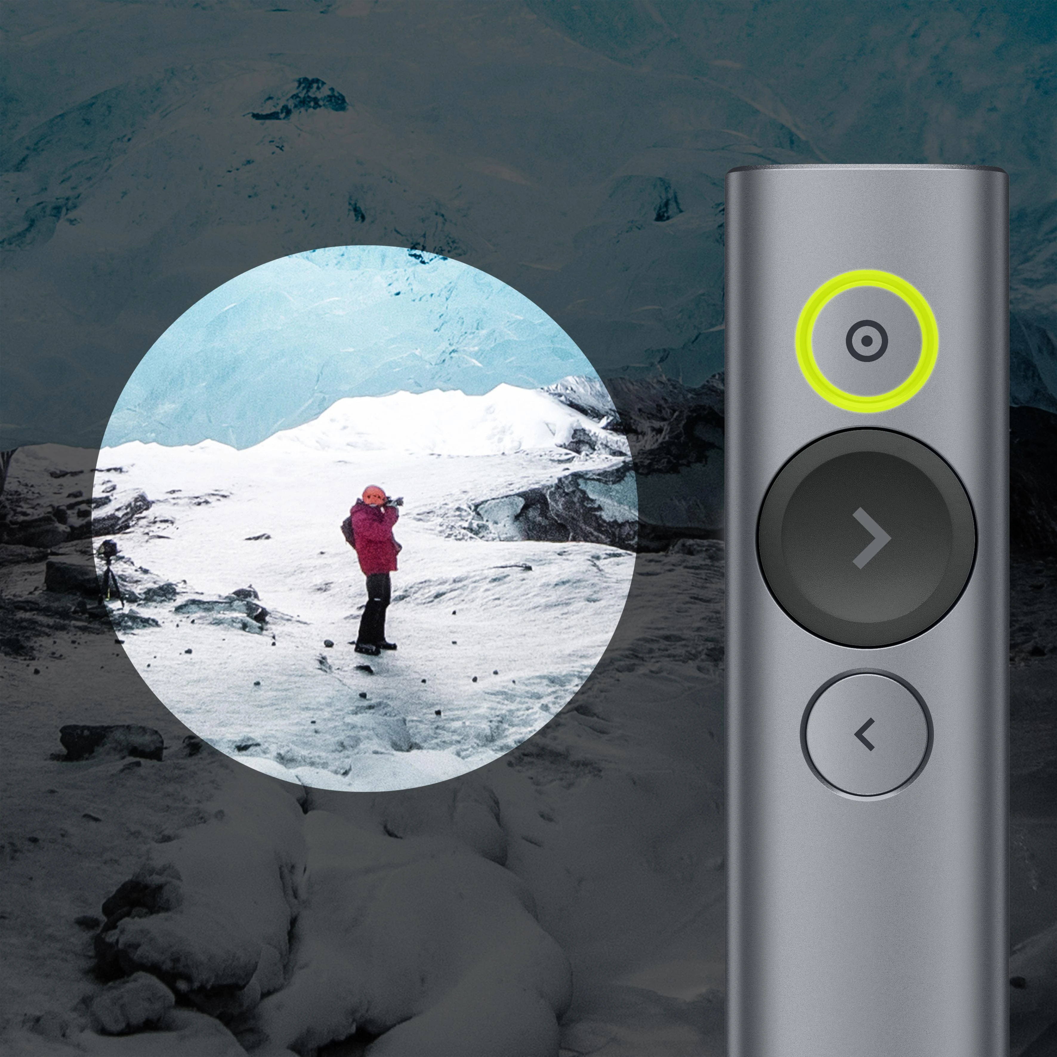 LOGITECH Spotlight Plus Presentation nuotolinio valdymo pultas su 3 mygtukais