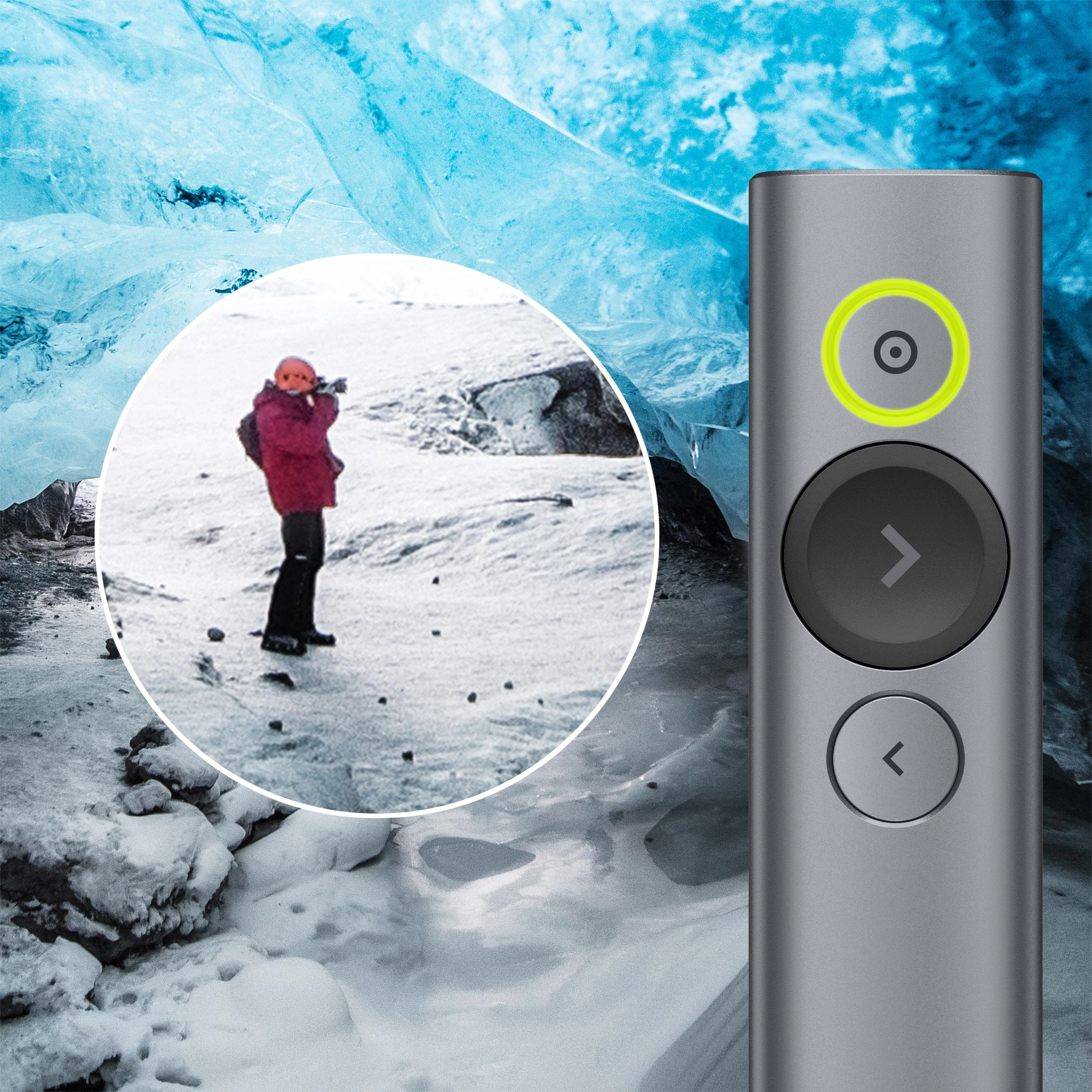 LOGITECH Spotlight Plus Presentation nuotolinio valdymo pultas su 3 mygtukais