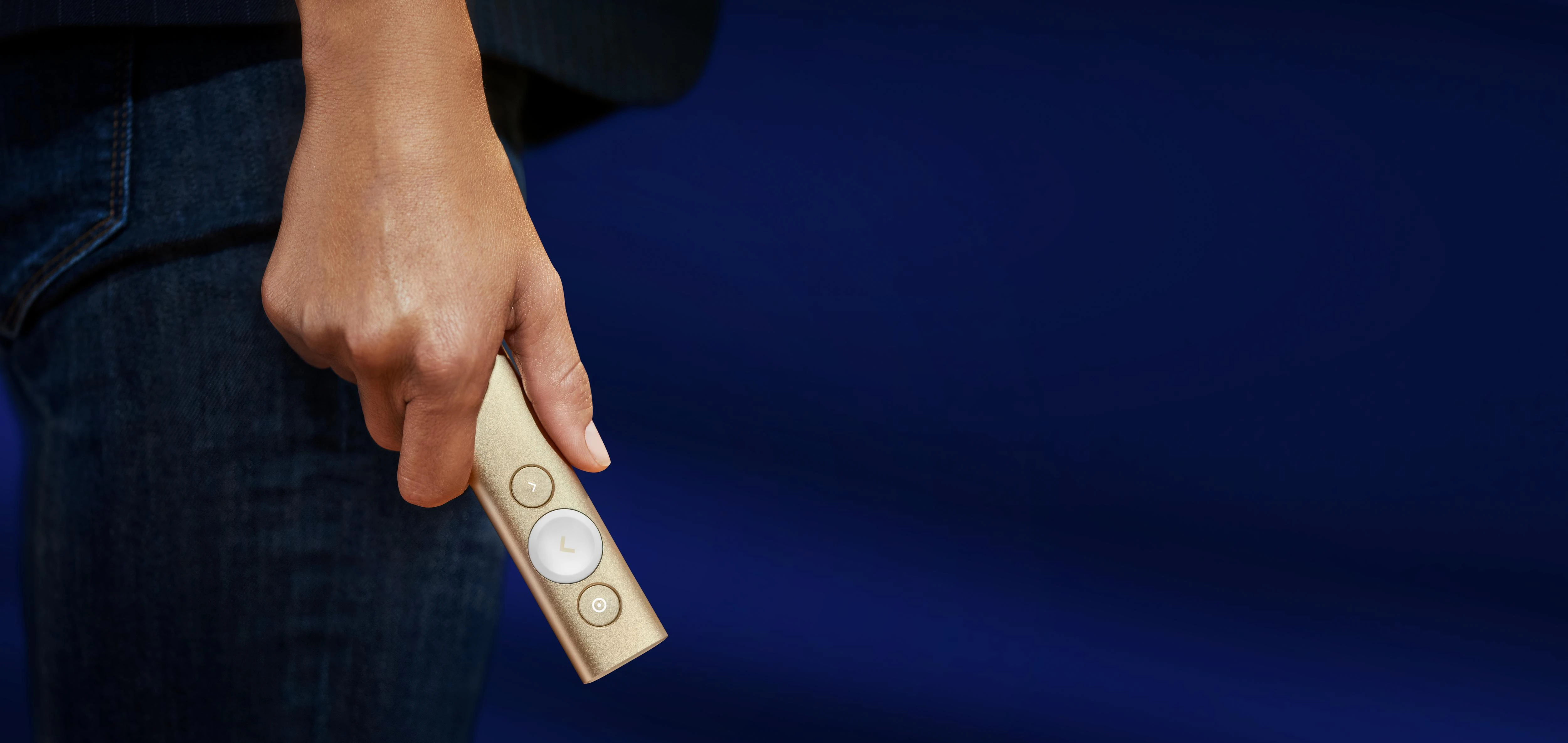 Logitech Spotlight belaidis valdymo pultas pristatymams Bluetooth/RF Auksas