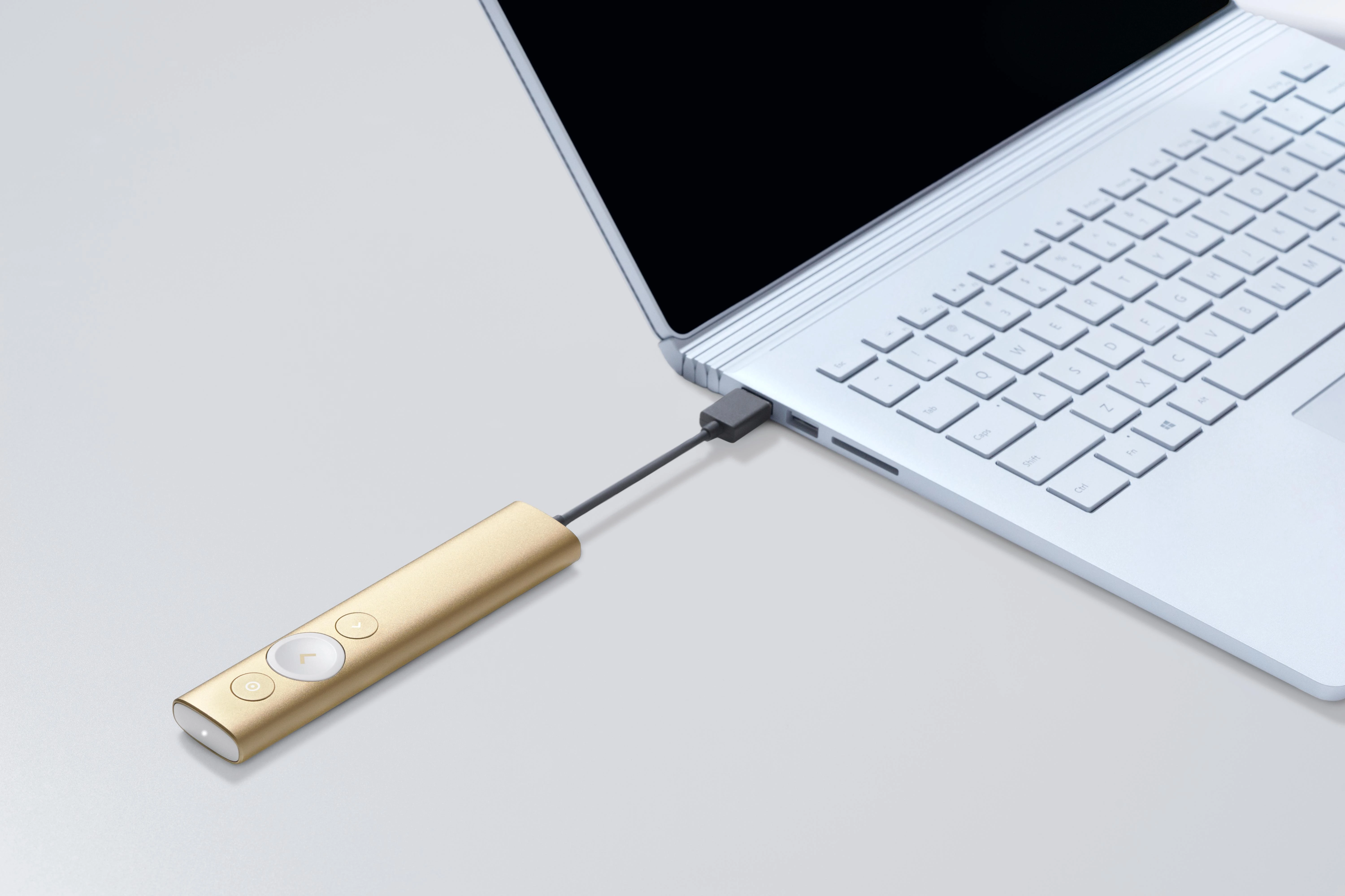 Logitech Spotlight belaidis valdymo pultas pristatymams Bluetooth/RF Auksas
