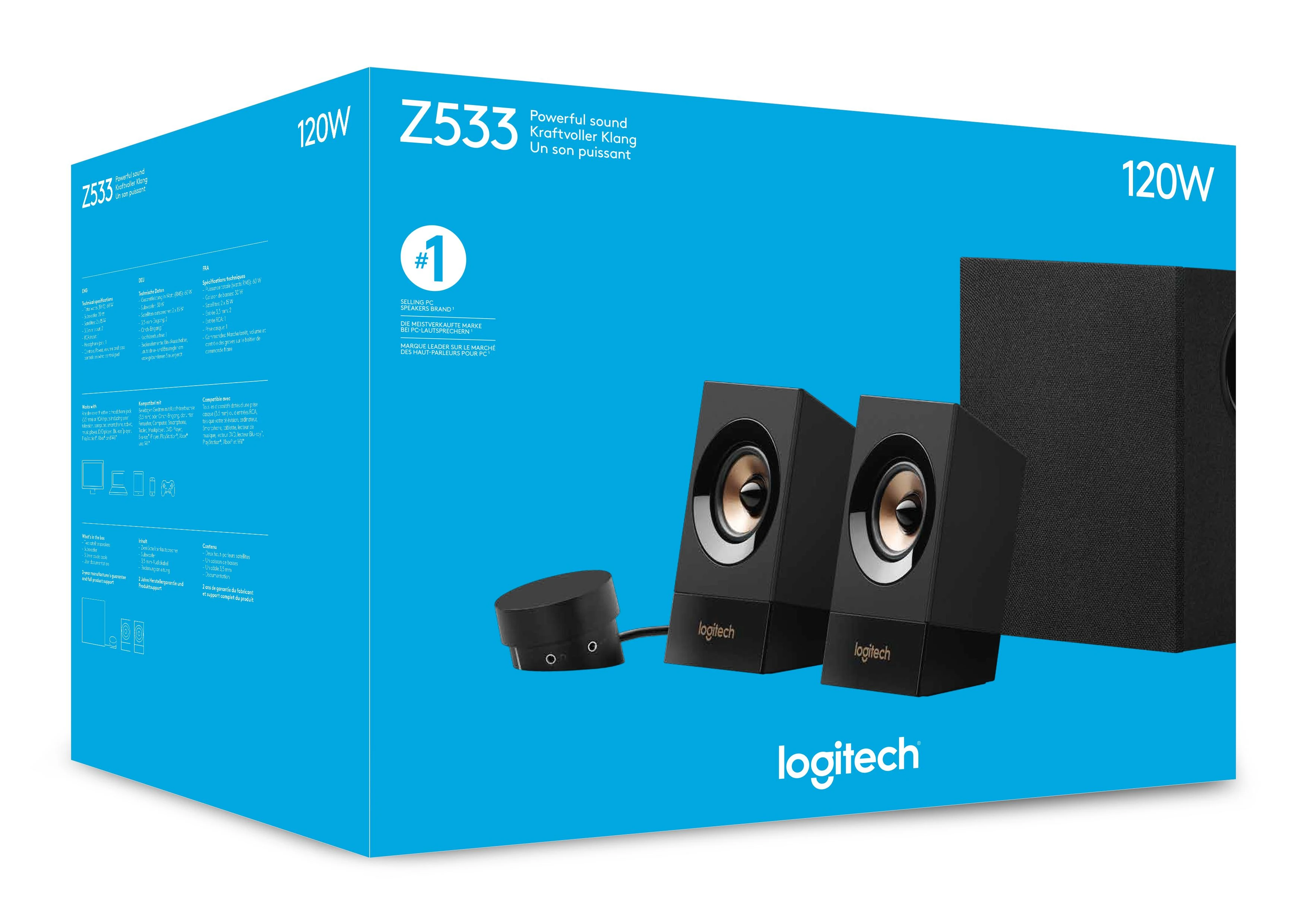 Kompiuterio kolonėlės Logitech Z533  Performance /Juodos