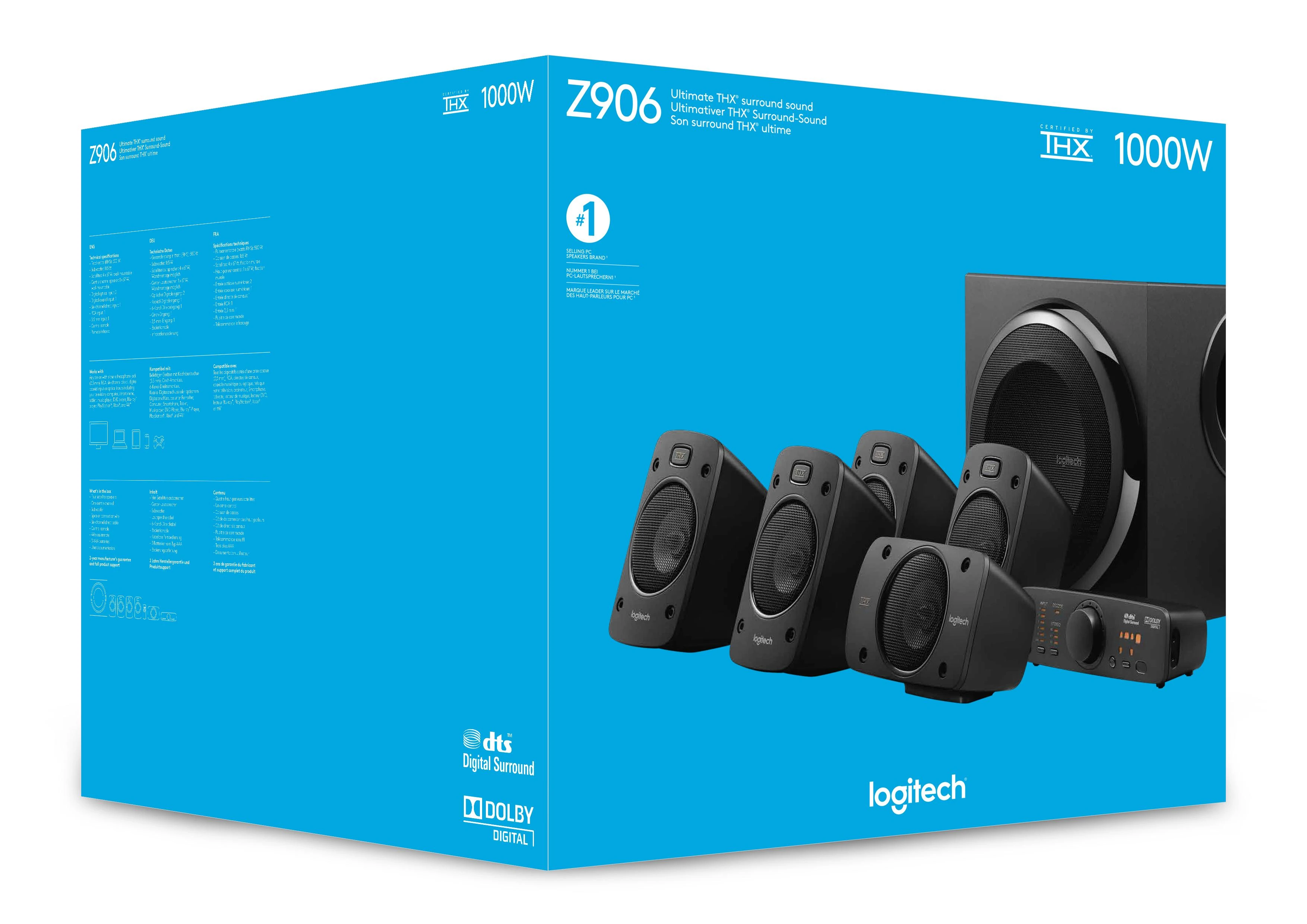 Kompiuterio kolonėlės LOGITECH Z906 5.1 erdvinio garso garsiakalbis