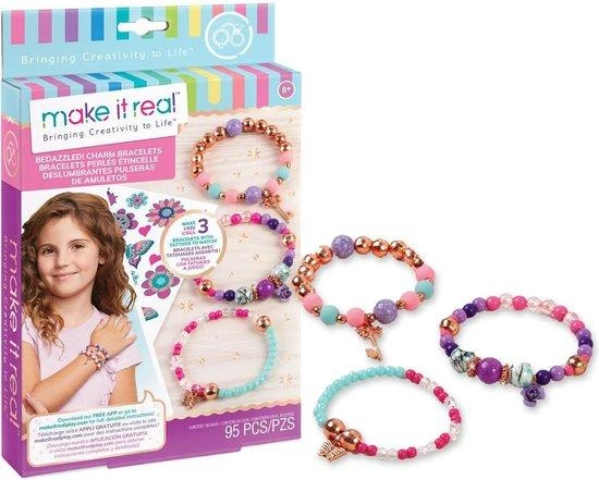 MAKE IT REAL Apyrankių gaminimo rinkinys „Bedazzled!”