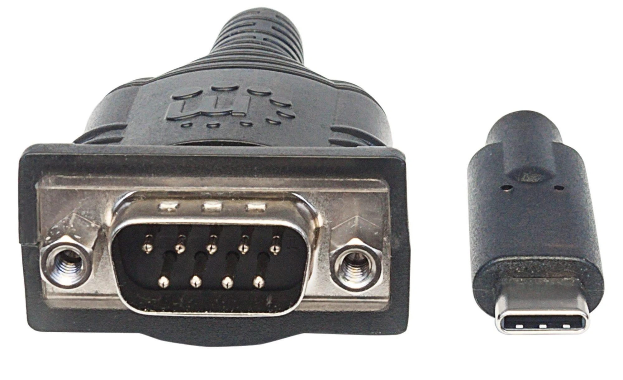 Intracom Manhattan 151283 serijinis kabelis Juoda, Sidabras 0,45 m USB-C Serial/COM/RS232/DB9