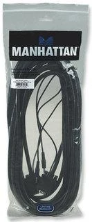 Manhattan Manheteno 10 m SVGA garso kabelis VGA (D-Sub) + 3,5 mm Juoda