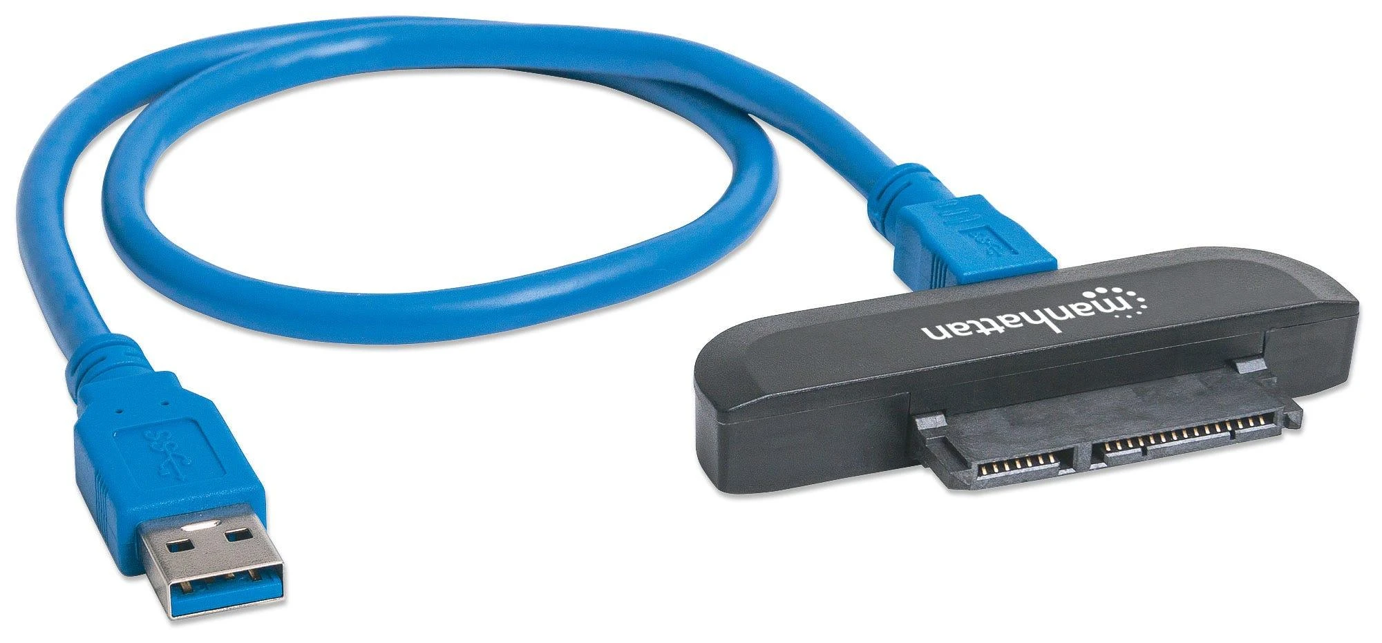 Manhattan USB į SATA adapteris su mėlynu laidu