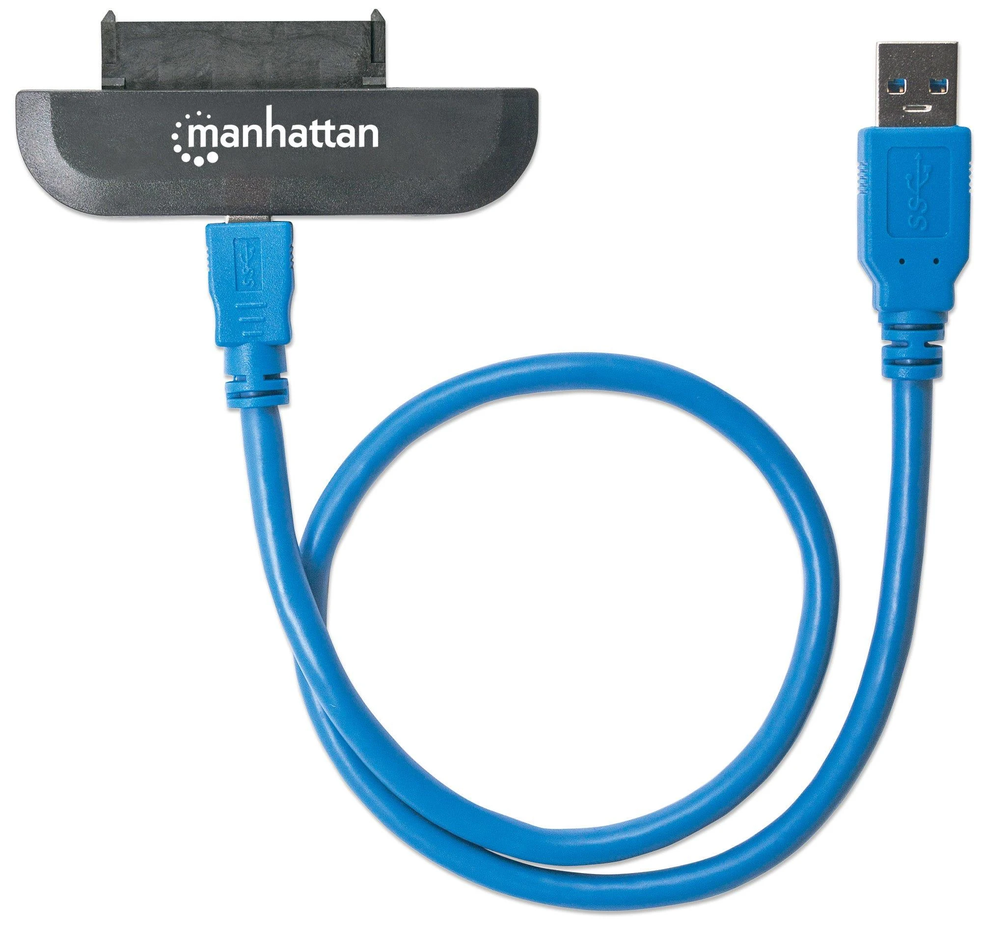Manhattan 130424 kabelių sąsaja / invertavimo adapteris USB 3.0 SATA L-type Juoda