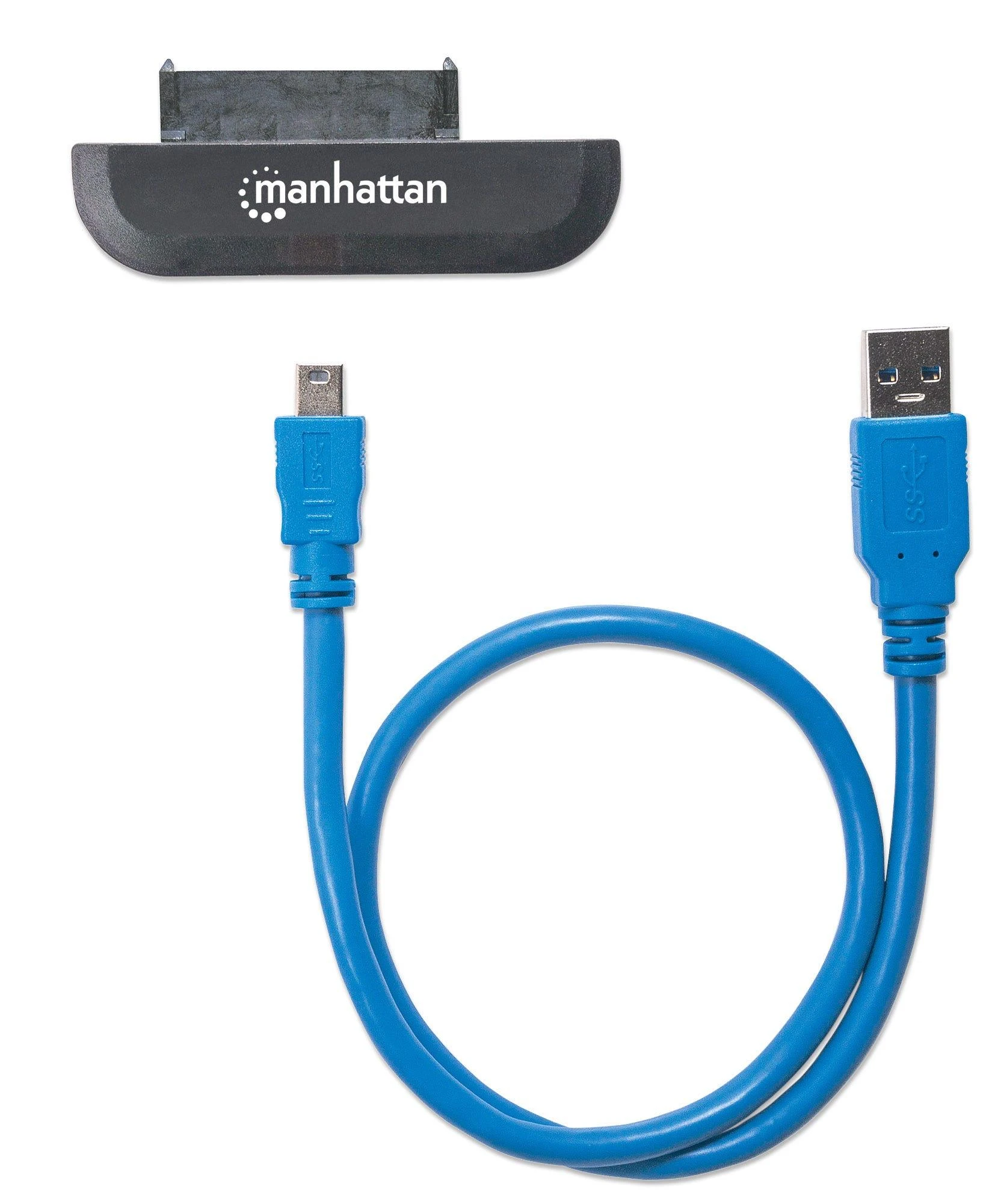 Manhattan 130424 kabelių sąsaja / invertavimo adapteris USB 3.0 SATA L-type Juoda