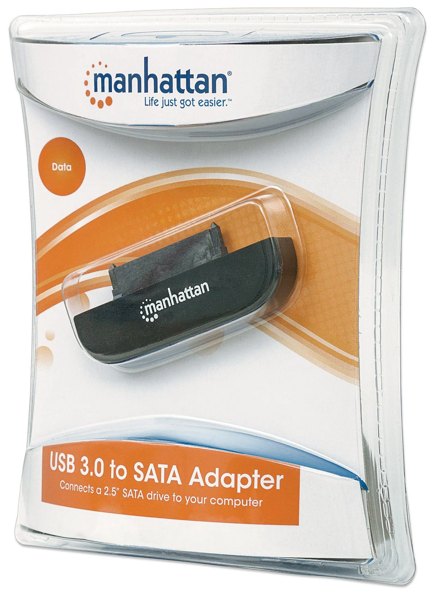 Manhattan 130424 kabelių sąsaja / invertavimo adapteris USB 3.0 SATA L-type Juoda