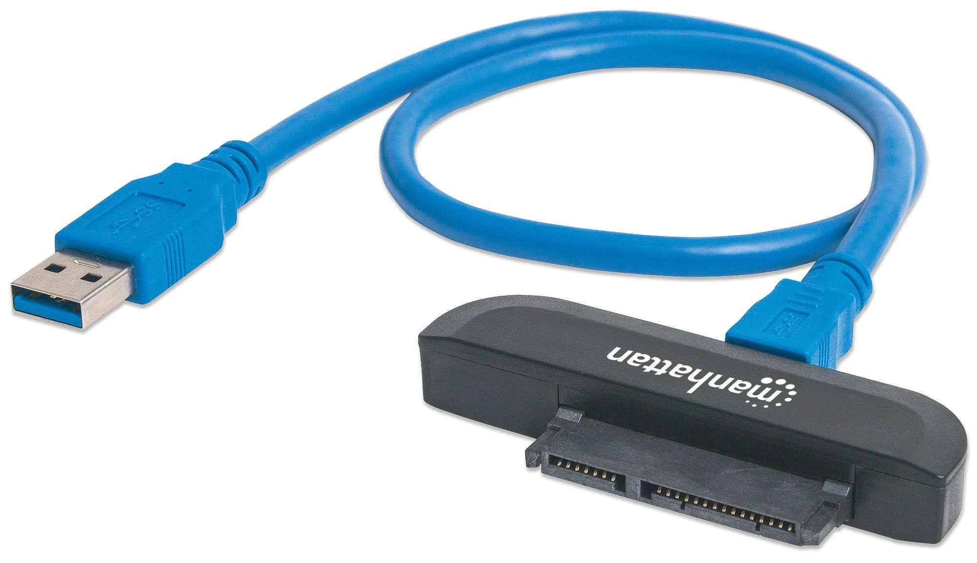 Manhattan 130424 kabelių sąsaja / invertavimo adapteris USB 3.0 SATA L-type Juoda