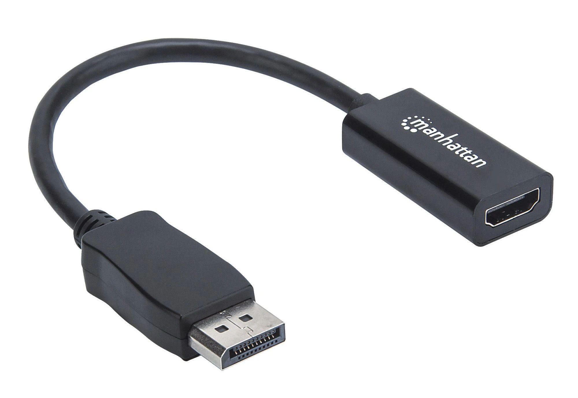 Manhattan 151634 kabelių sąsaja / invertavimo adapteris DisplayPort HDMI Juoda