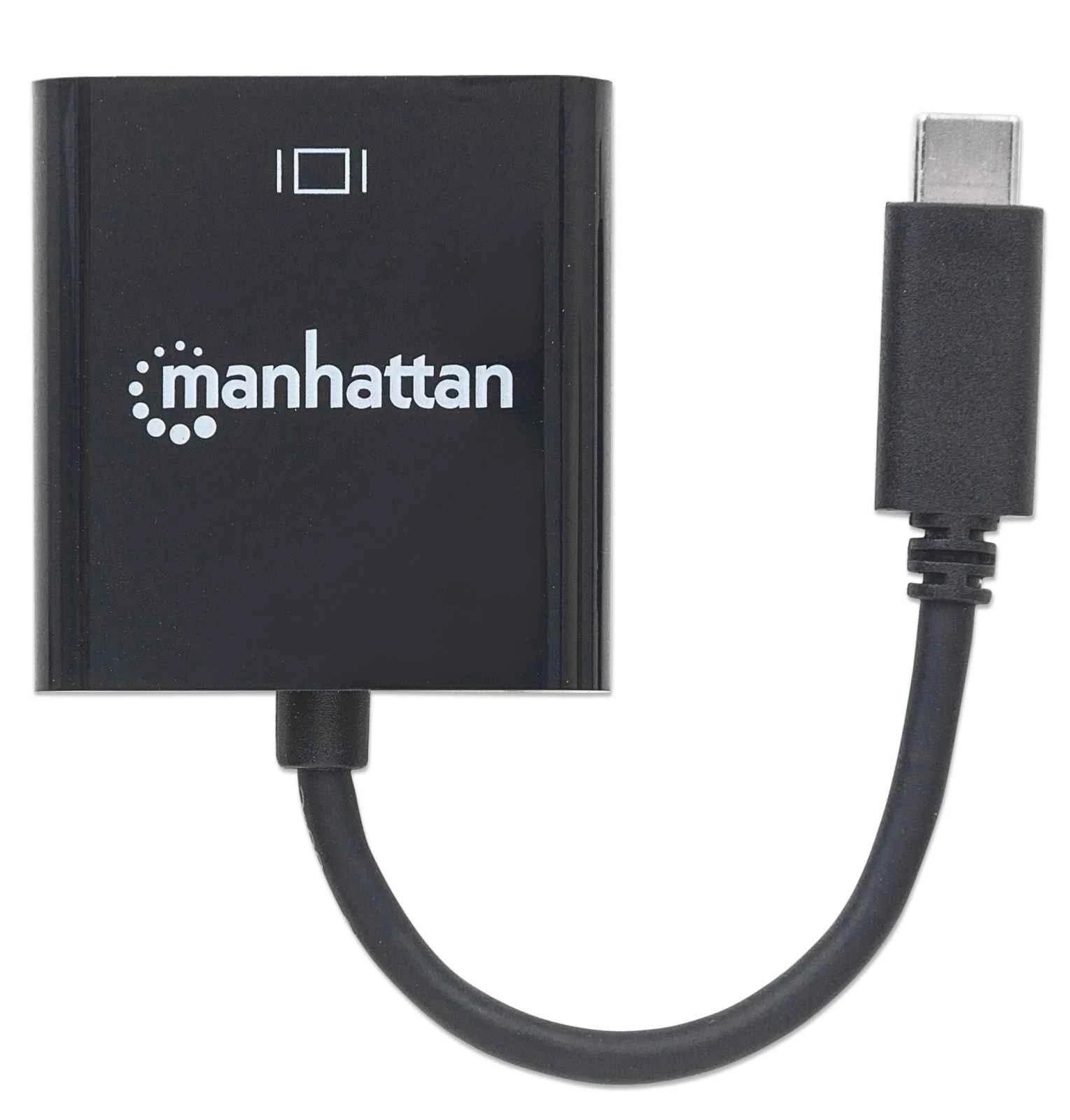 Manhattan 151771 kabelių sąsaja / invertavimo adapteris USB-C VGA Juoda
