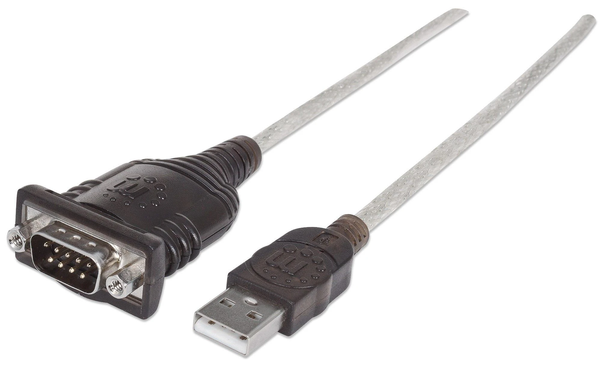 StarTech Manhattan 151856 serijinis kabelis Sidabras 0,45 m USB A Serial/COM/RS232/DB9