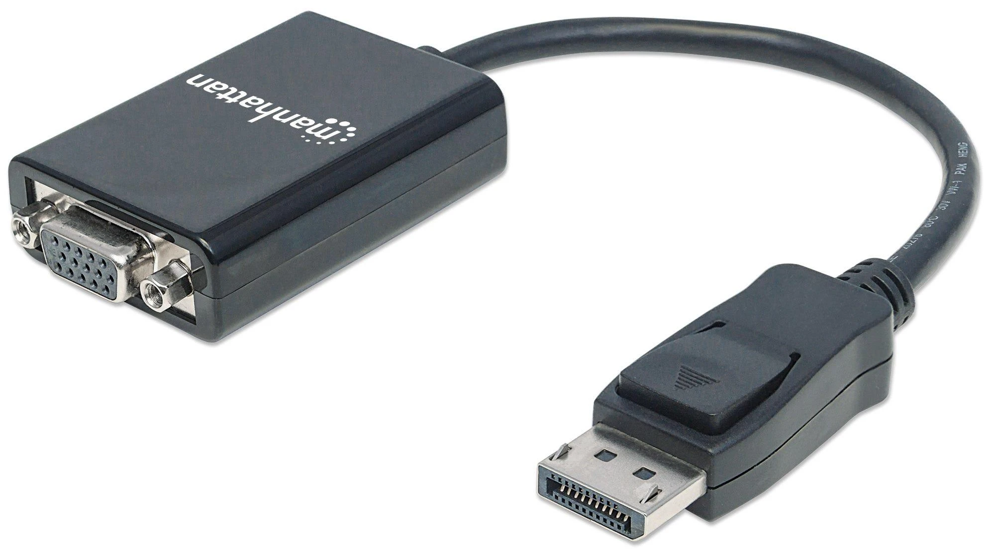StarTech Manhattan 151962 kabelių sąsaja / invertavimo adapteris DisplayPort VGA (D-Sub) Juoda