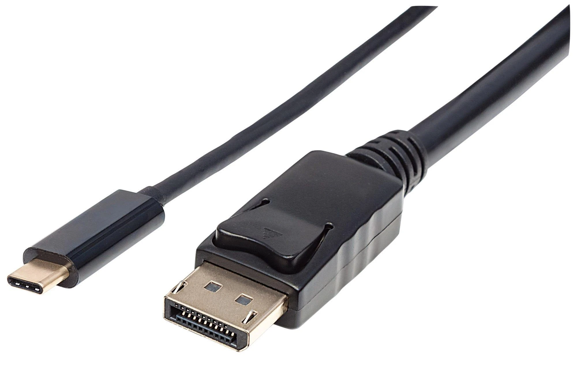 Manhattan 152464 vaizdo kabelio adapteris 2 m C tipo USB DisplayPort Juoda