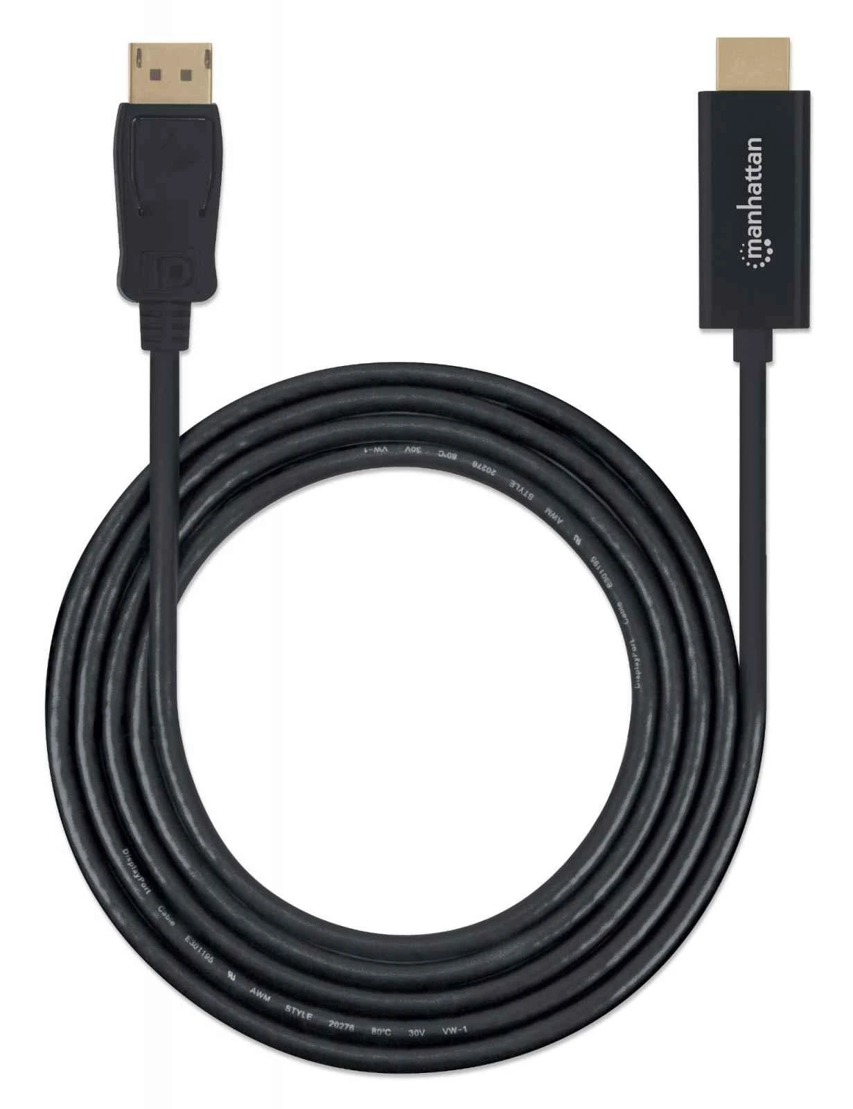 Manhattan 152662 vaizdo kabelio adapteris 1 m DisplayPort HDMI Juoda