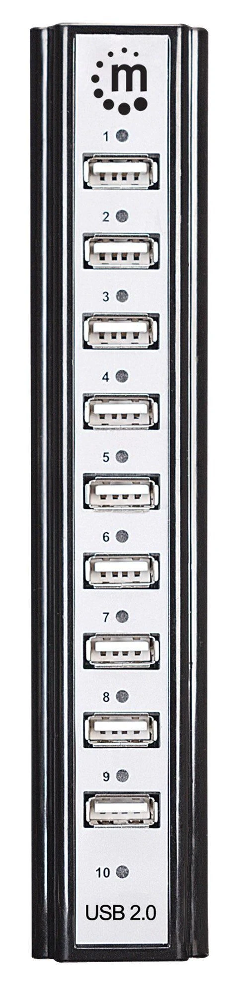 Manhattan 161572 sąsajos šakotuvas USB 2.0 Type-B 480 Mbit/ai Juoda