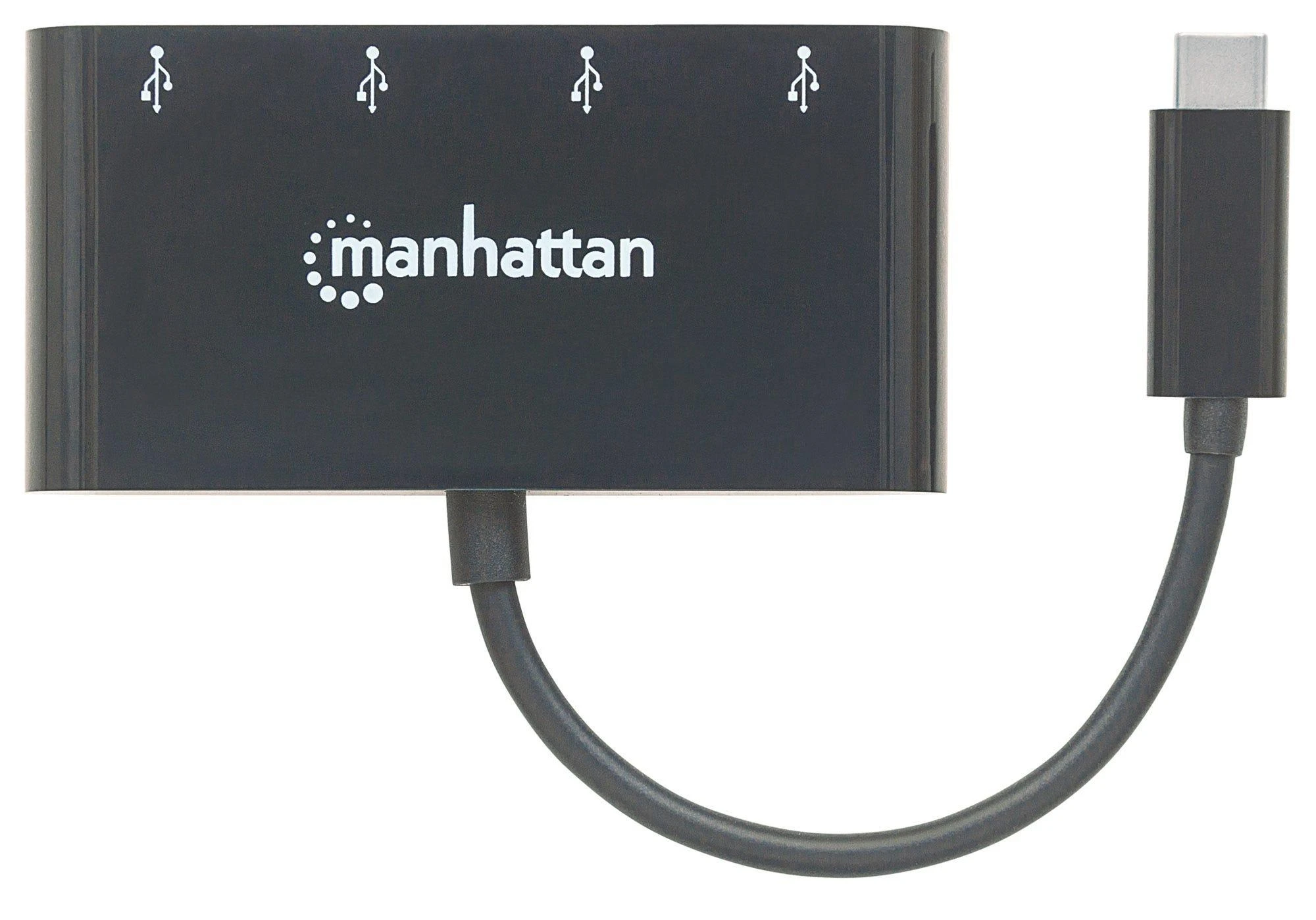 MANHATTAN 162746 Manhattan SuperSpeed USB-C 3.1 Gen1 iki 4-jungtys USB-A 3.0 šakotuvas (3x USB-A)