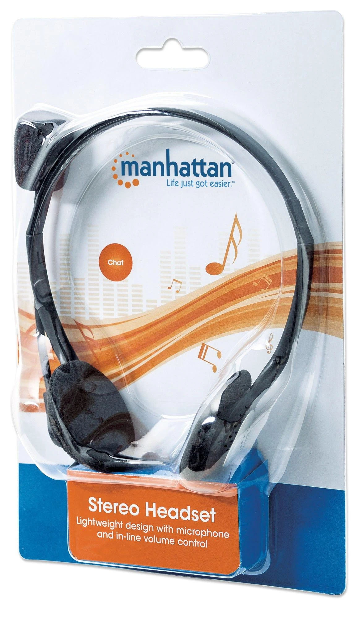 Manhattan 164429 Stereo laidinės ausinės, Juodos