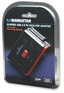 Manhattan 179195 kabelių sąsaja / invertavimo adapteris USB A SATA L/IDE 40-pin/IDE 44-pin Juoda