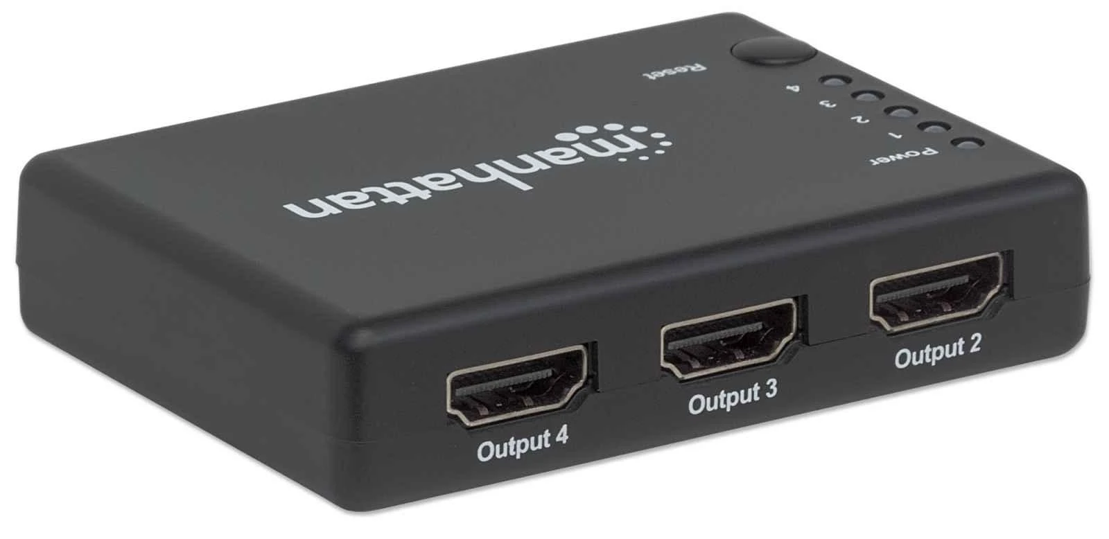Manhattan 207706 vaizdo signalų daliklis HDMI 4x HDMI