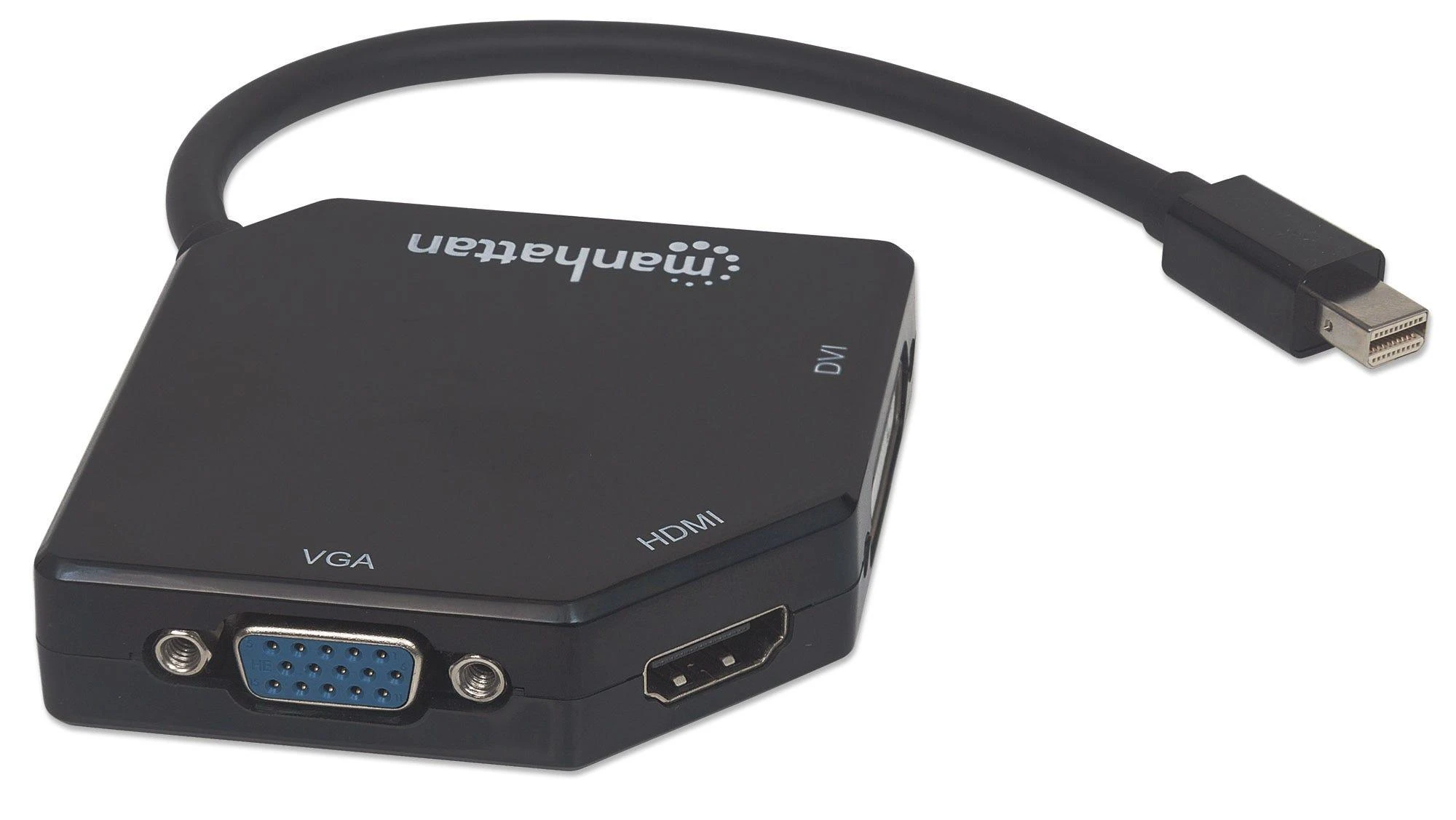 Manhattan 3-in-1 Mini DisplayPort adapteris su trimis jungtimis