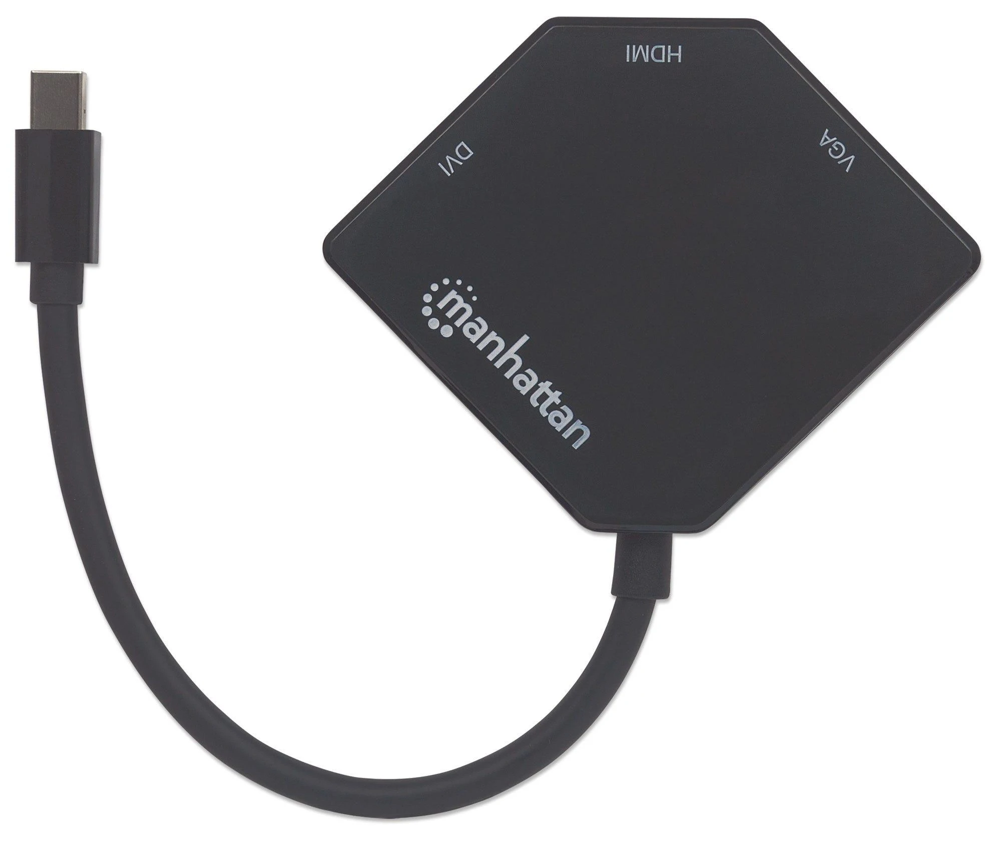 StarTech Intracom MANHATTAN 3-in-1 4K Mini DP Adapteris Mini DisplayPort Male to HDMI/DVI/VGA Female Passive Juodas