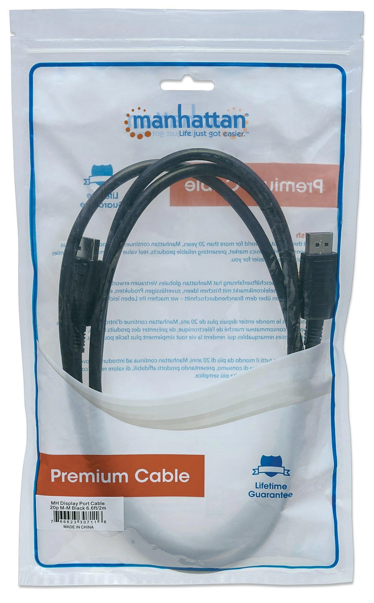 StarTech Manhattan 307116 „DisplayPort“ kabelis 2 m Juoda