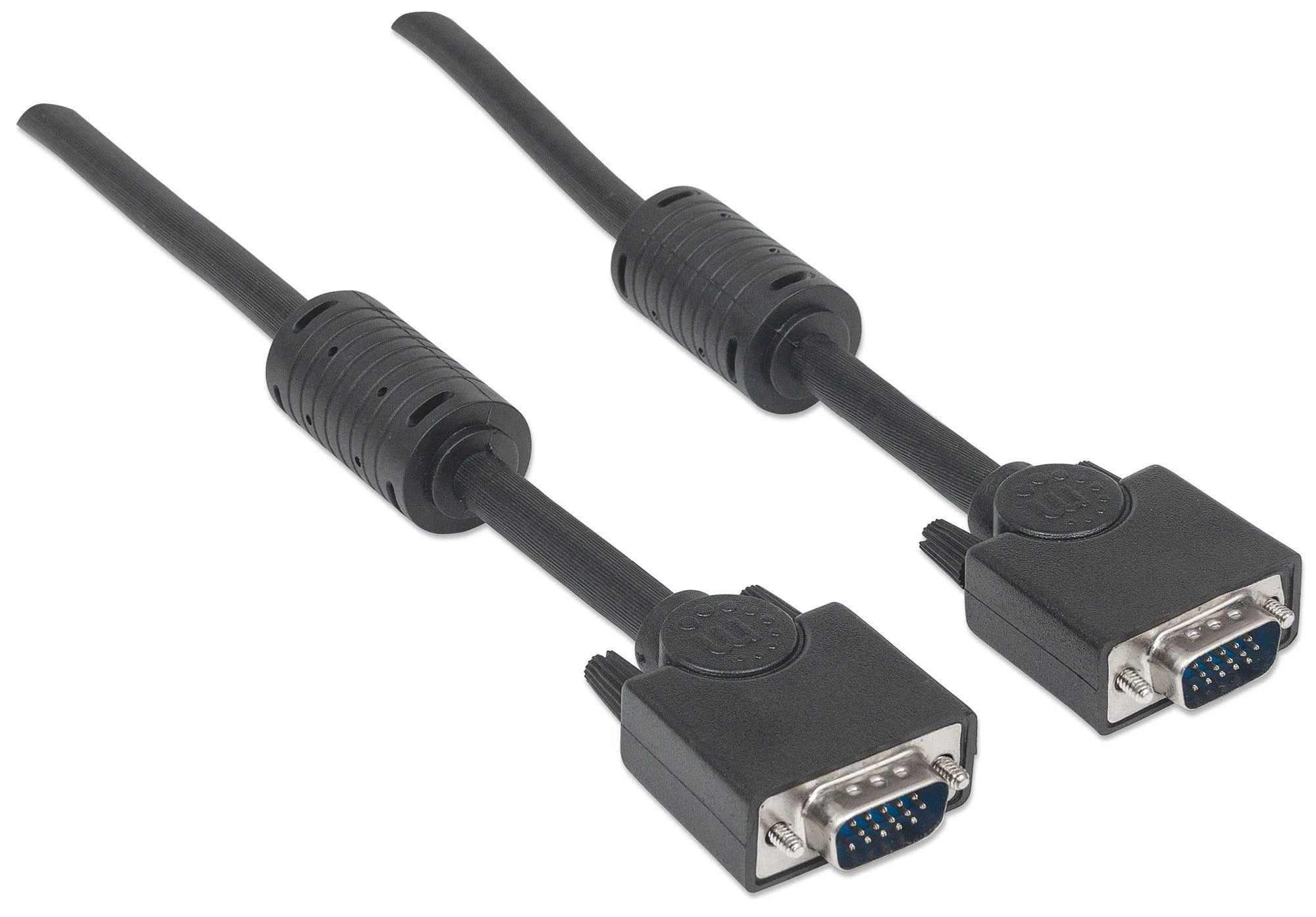 Manhattan 317733 VGA kabelis 3 m VGA (D-Sub) Juoda