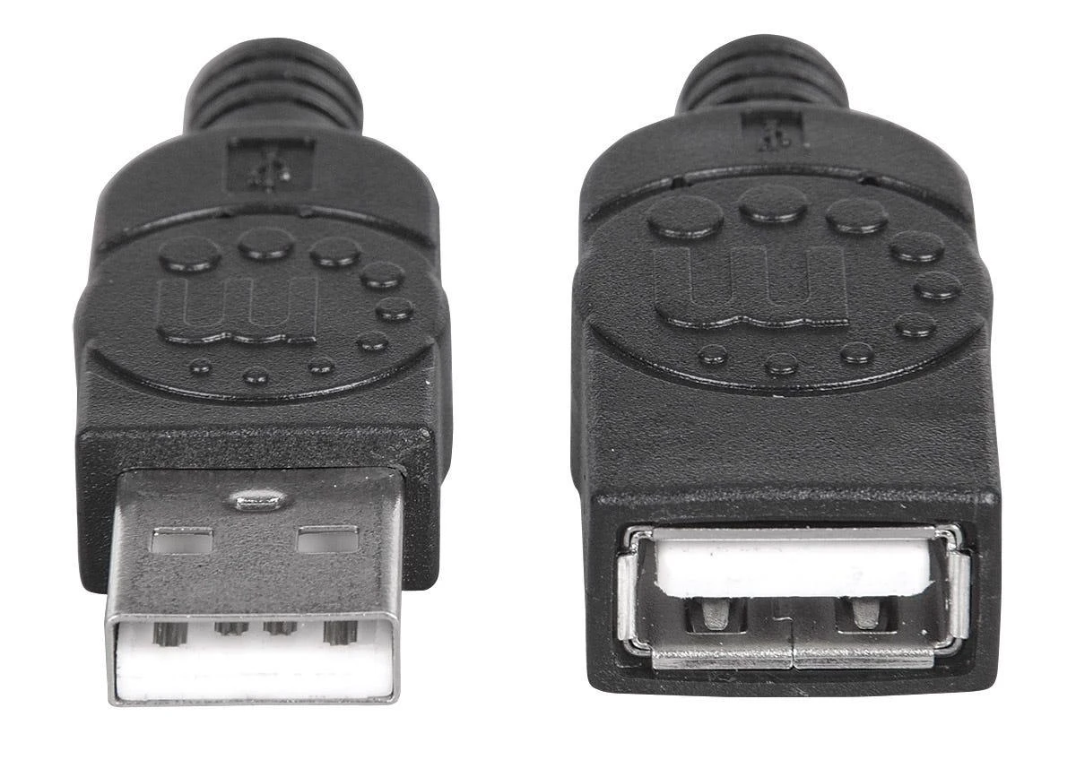 StarTech Manhattan 338653 USB kabelis 1,8 m 2.0 USB A Juoda